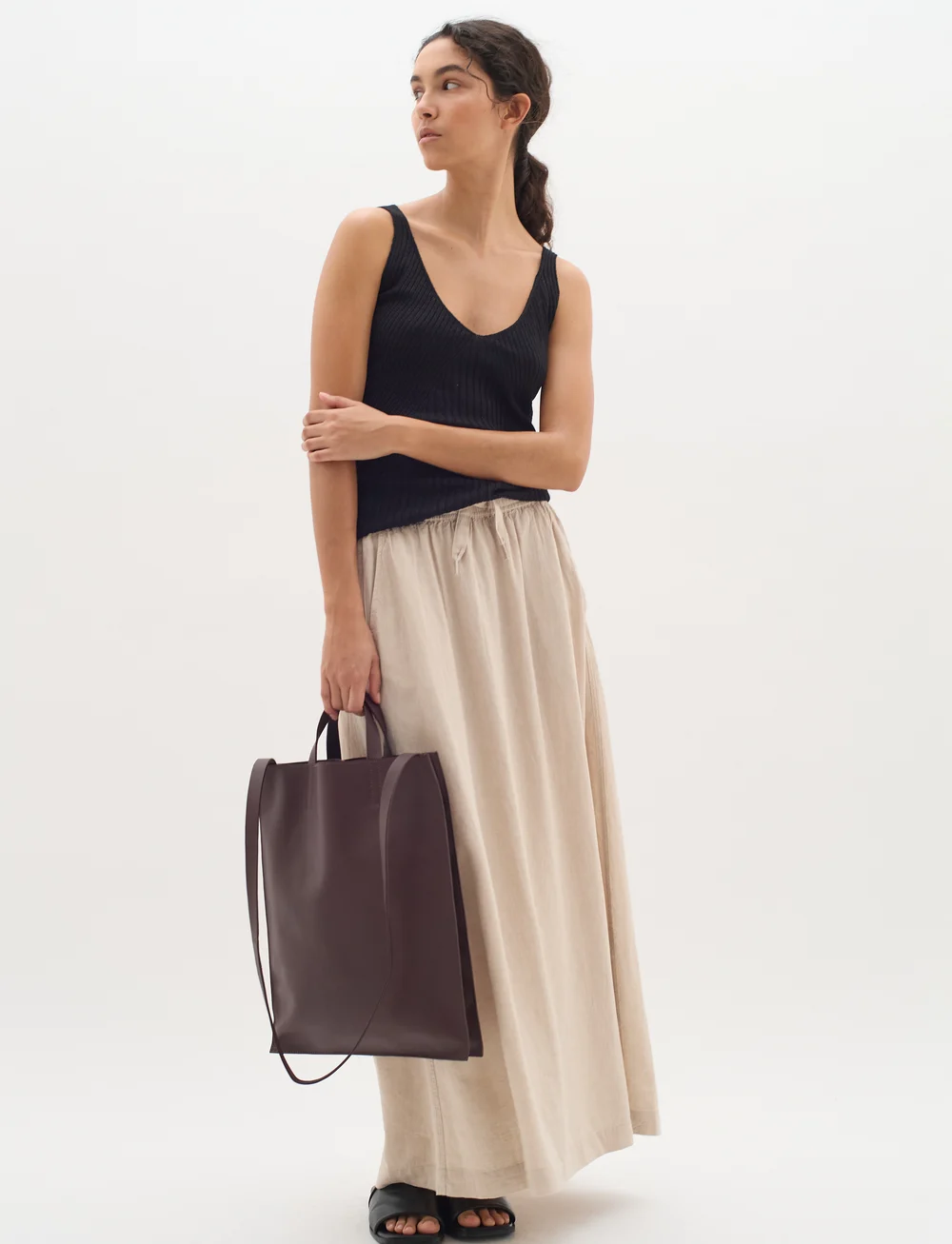 InWear - EllieIW Skirt - maxi nederdele - haze melange - 0