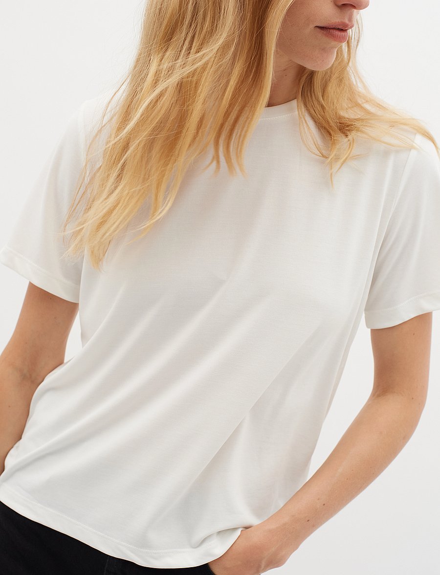 InWear - LilianaIW Base Tee - t-shirts - whisper white - 3