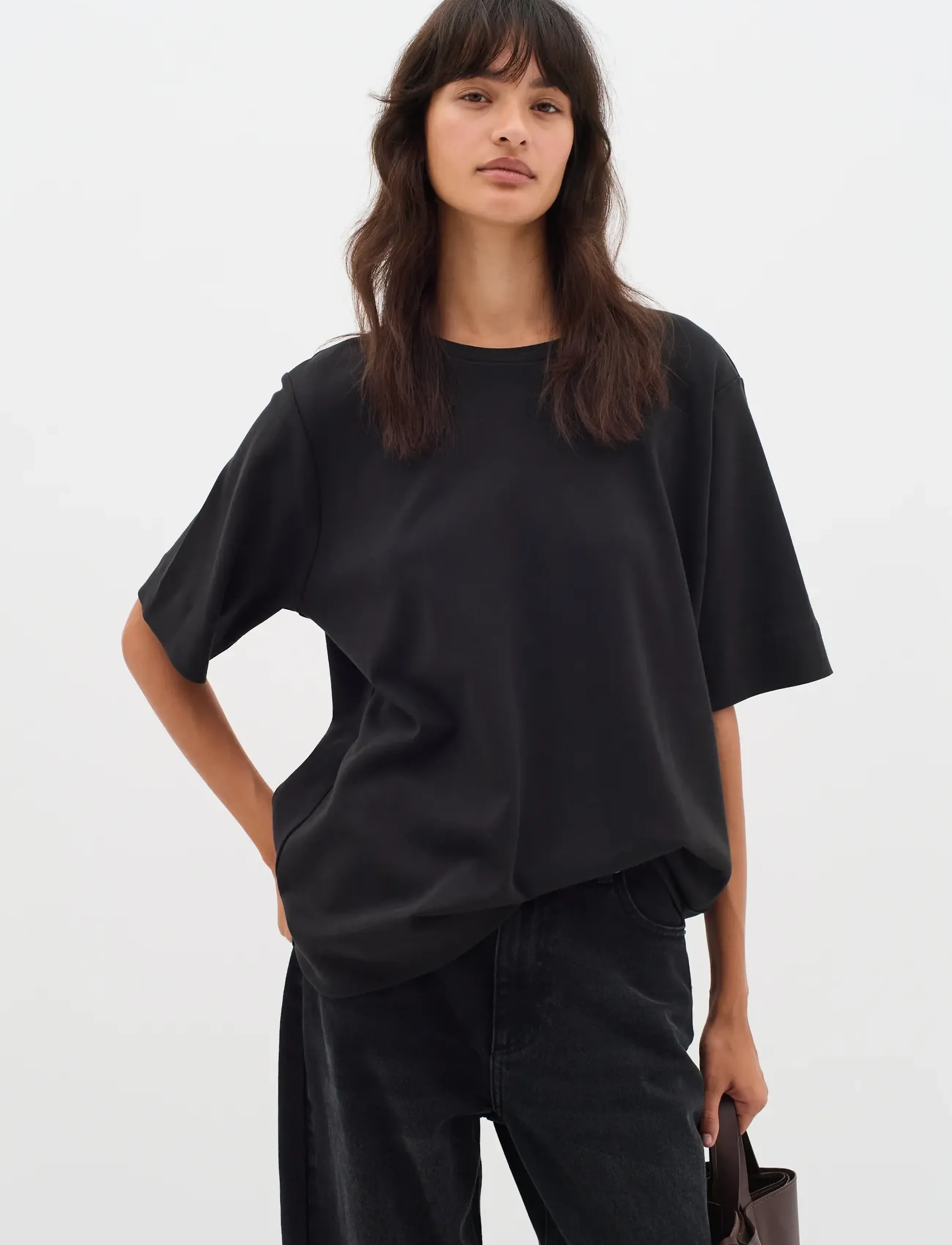 InWear LukeIW Base Boxy - T-Shirts & Tops - BLACK / black