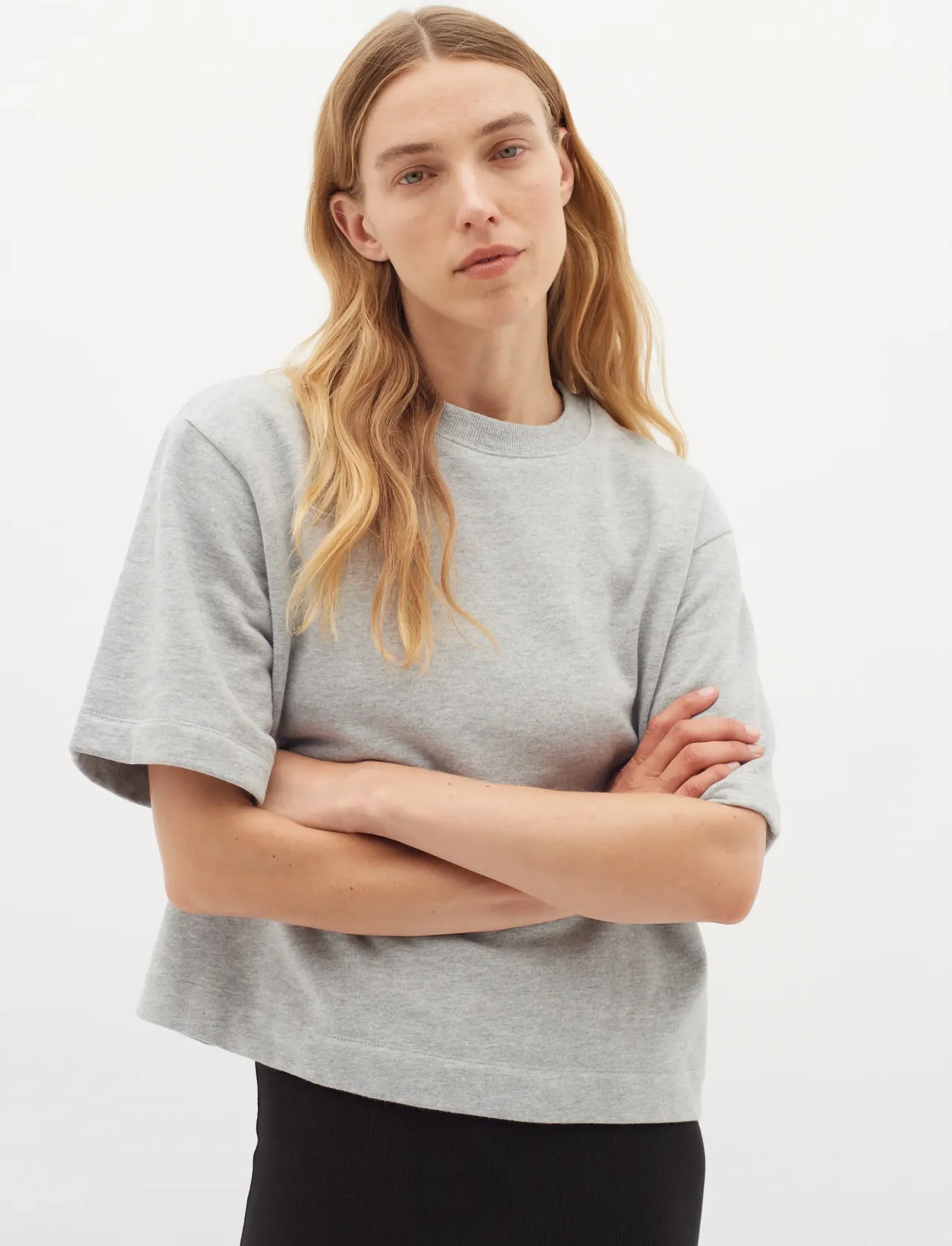 InWear LaneIW Base Sweat - T-shirts & Toppe - LIGHT GREY MELANGE / grey