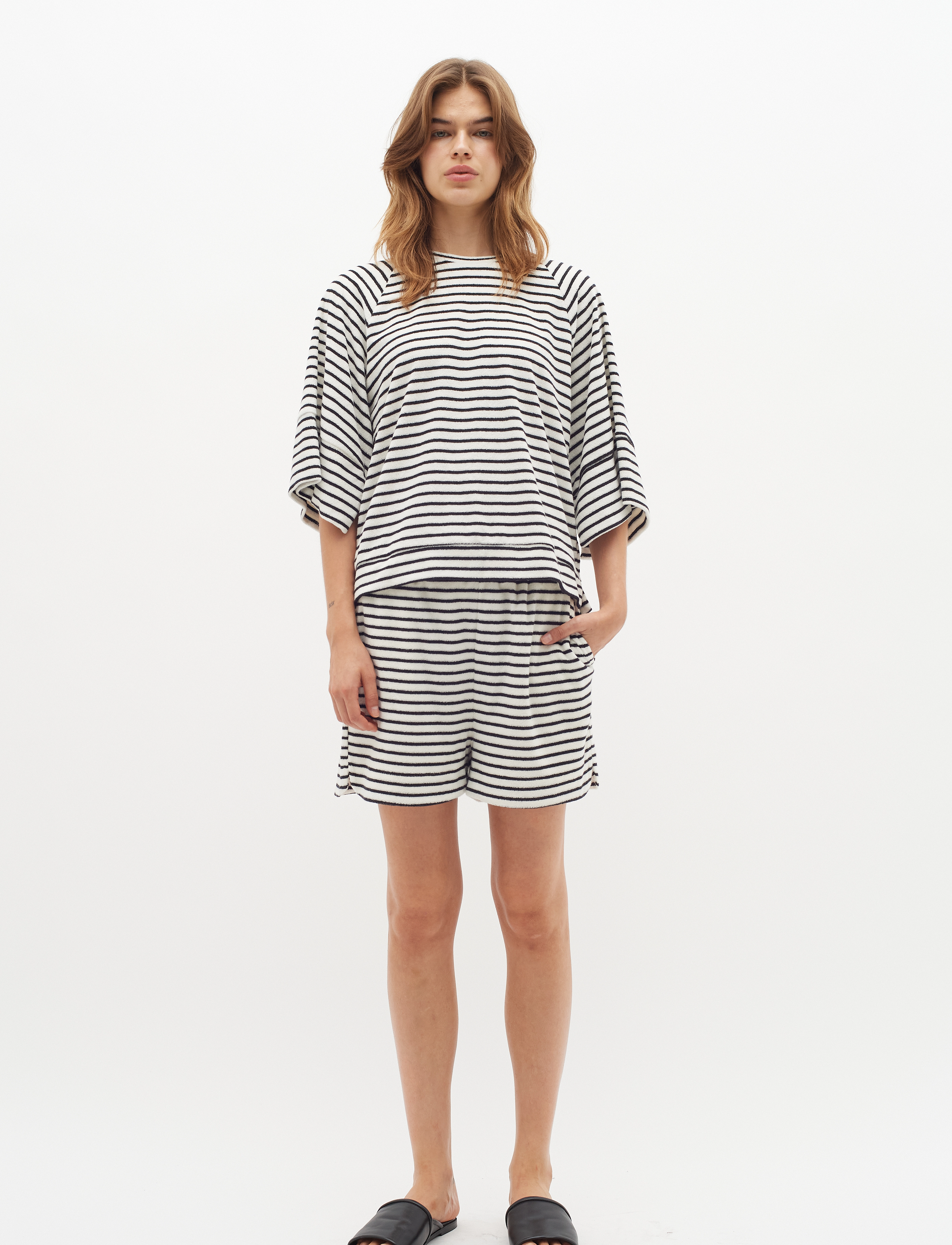 InWear - EmuIW VenetiaIW Shorts - whisper white / black - 3