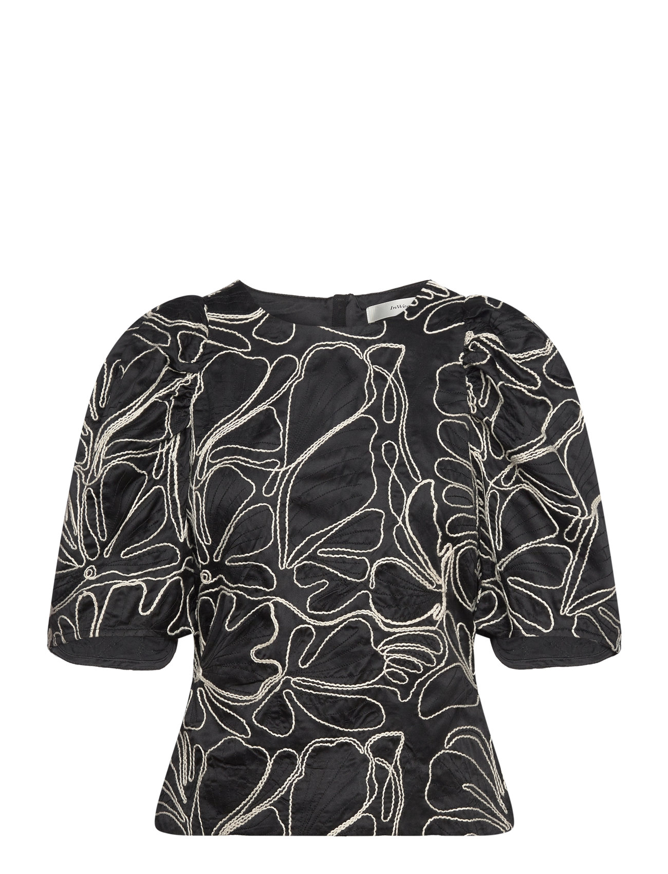 InWear - HodgeIW Blouse - kortærmede bluser - black / whisper white - 1