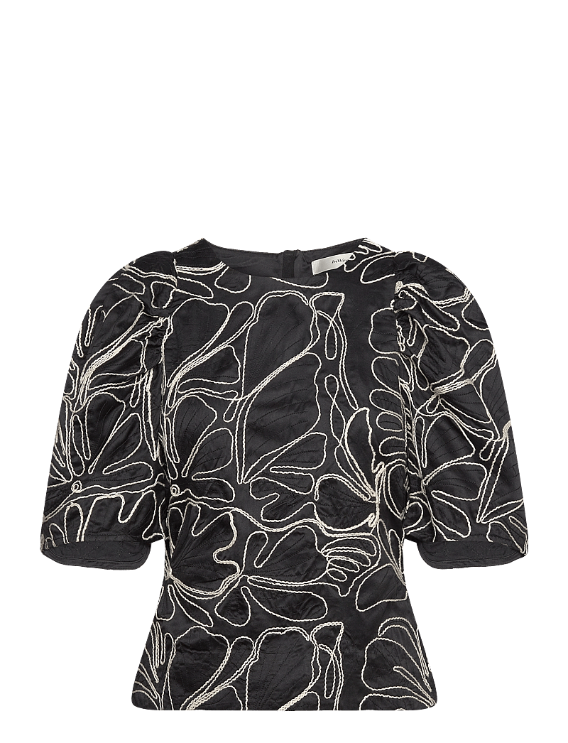InWear - HodgeIW Blouse - kortærmede bluser - black / whisper white - 1