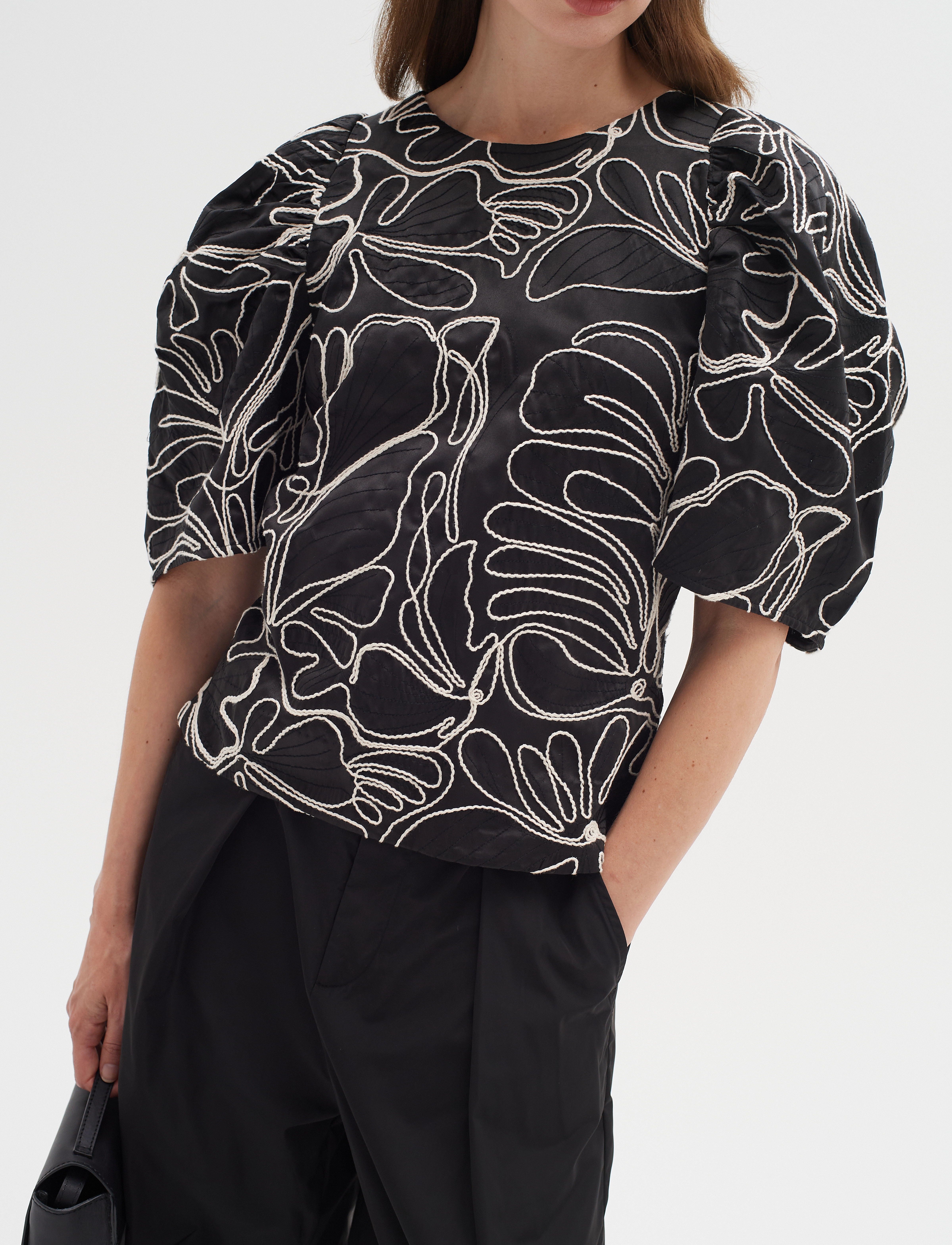 InWear HodgeIW Blouse - Bluser - BLACK / WHISPER WHITE / black