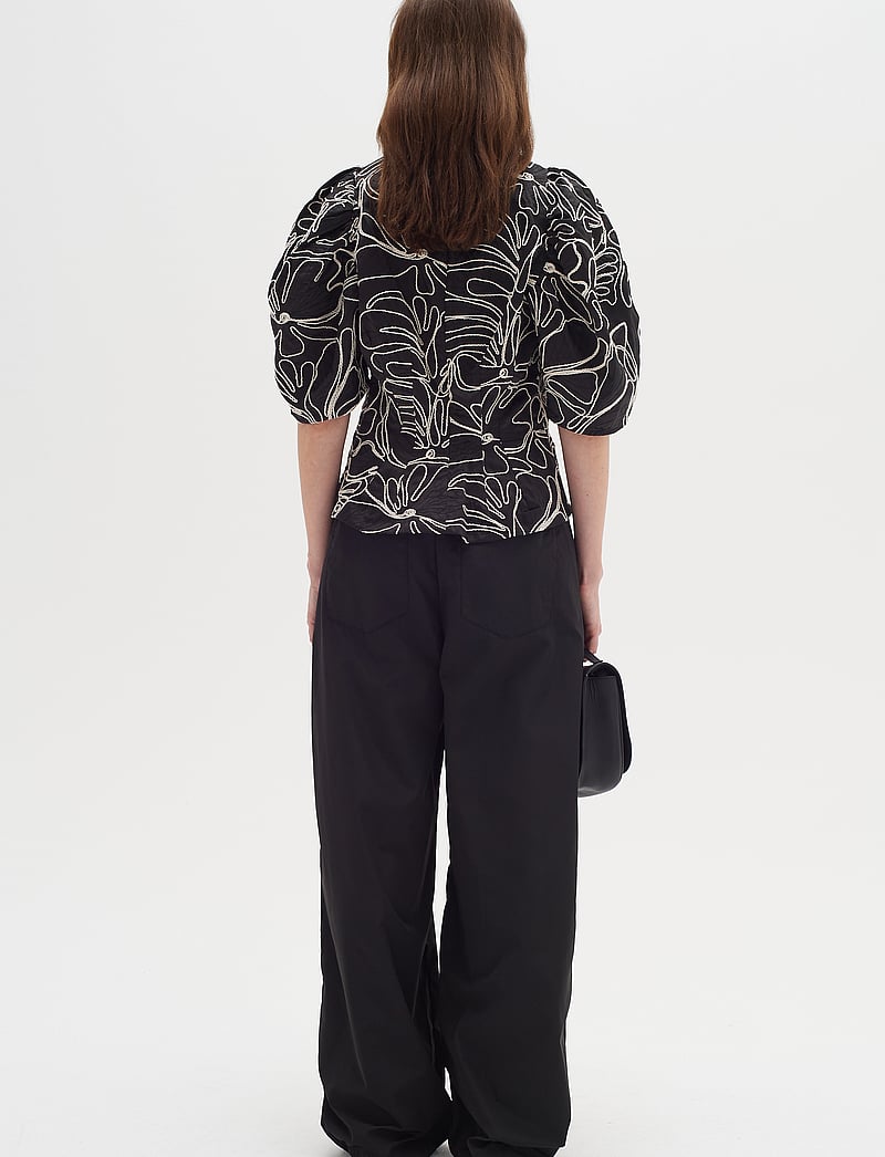 InWear - HodgeIW Blouse - kortærmede bluser - black / whisper white - 4