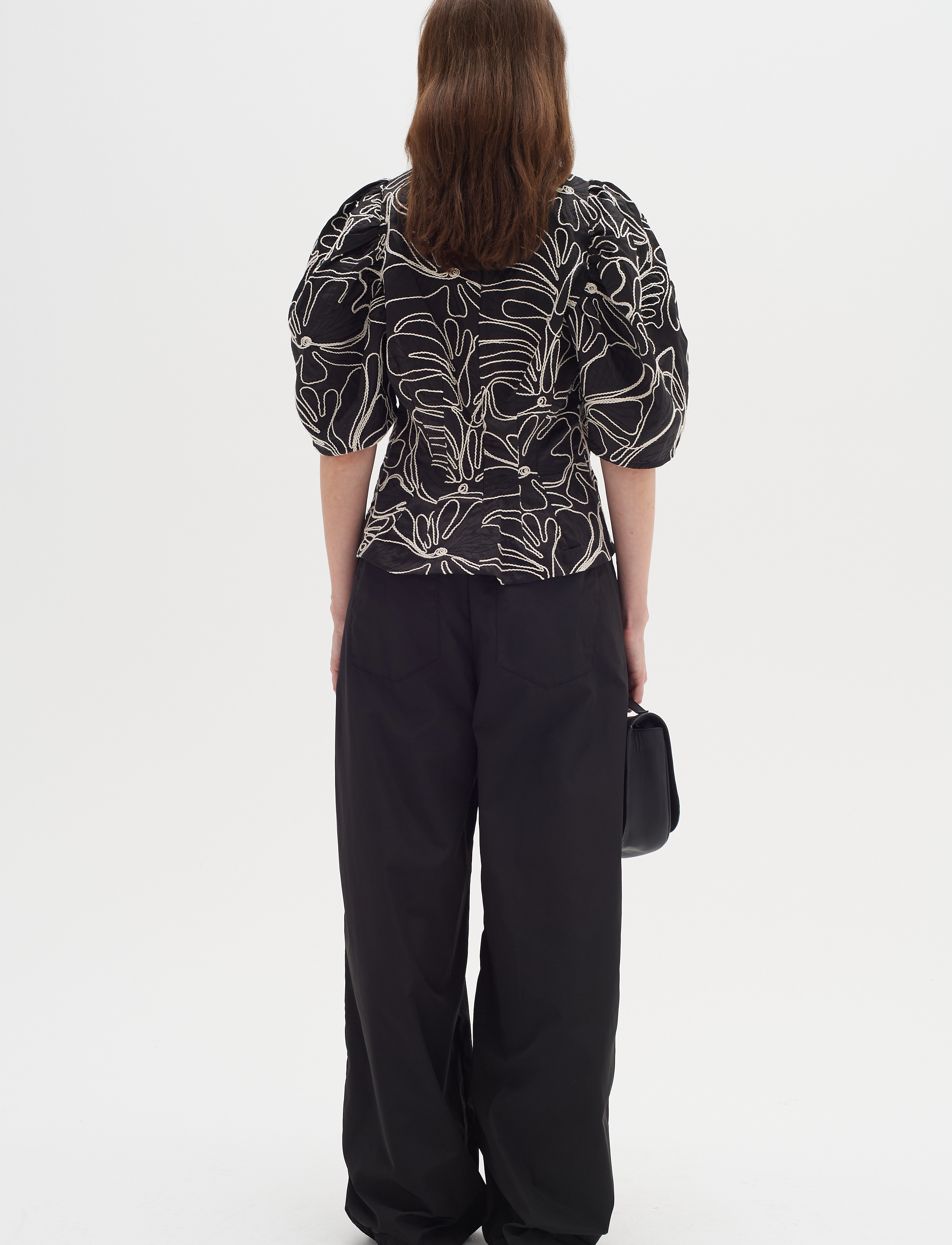 InWear - HodgeIW Blouse - kortärmade blusar - black / whisper white - 4