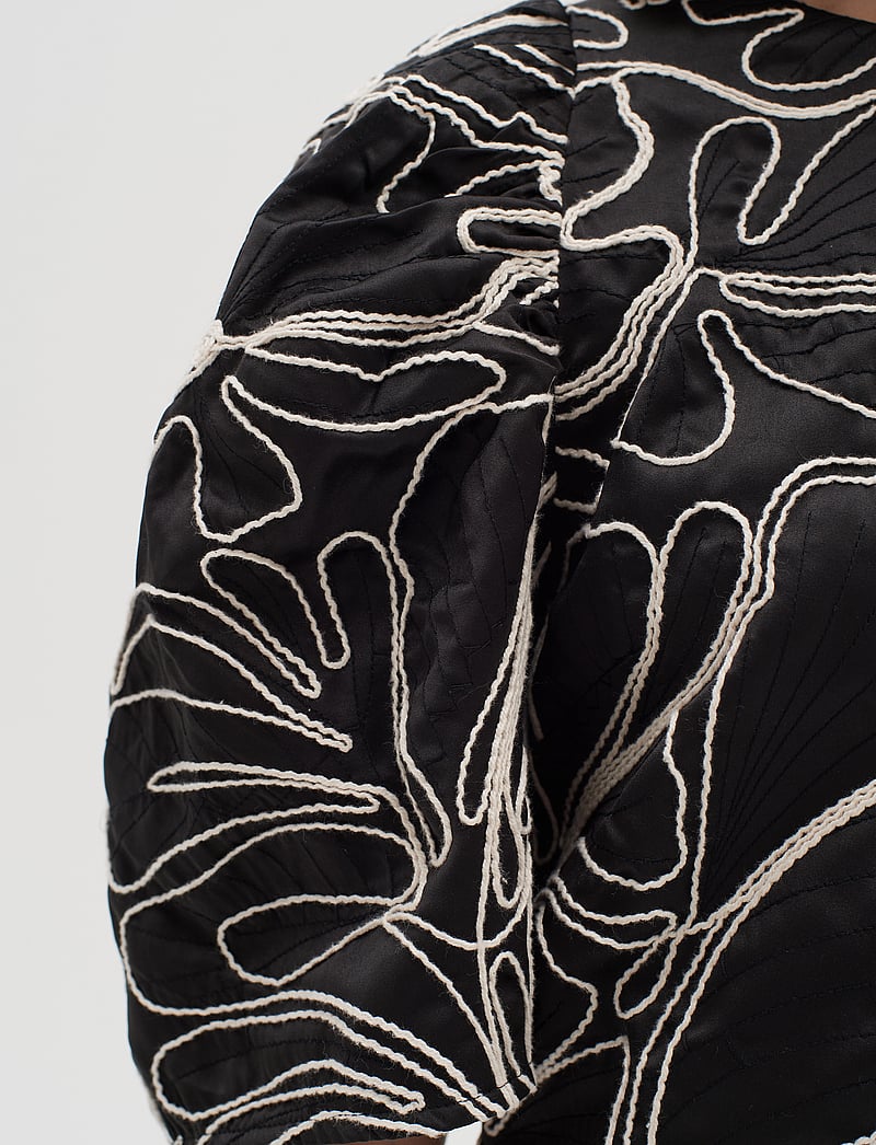 InWear - HodgeIW Blouse - kortærmede bluser - black / whisper white - 5