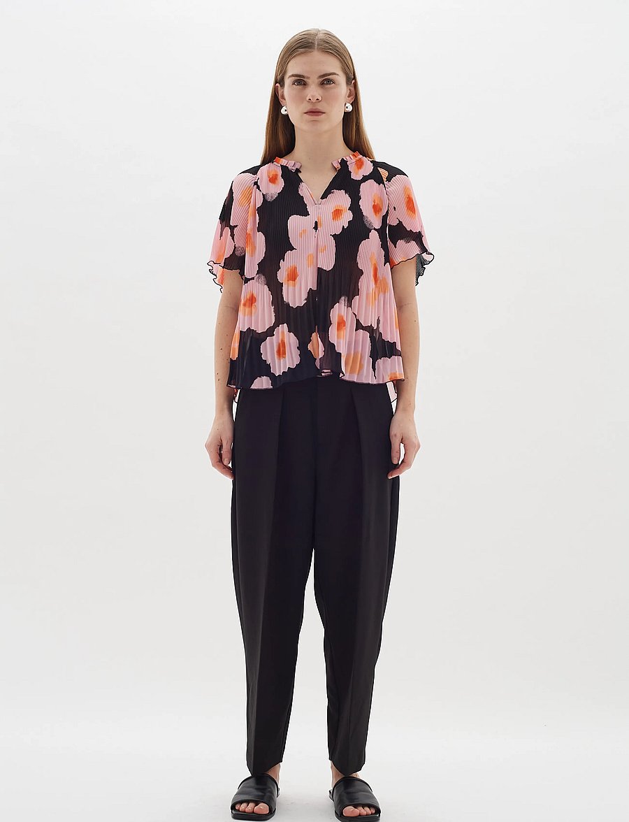 InWear - HendraIW Top - kortärmade blusar - pink poetic flower - 3
