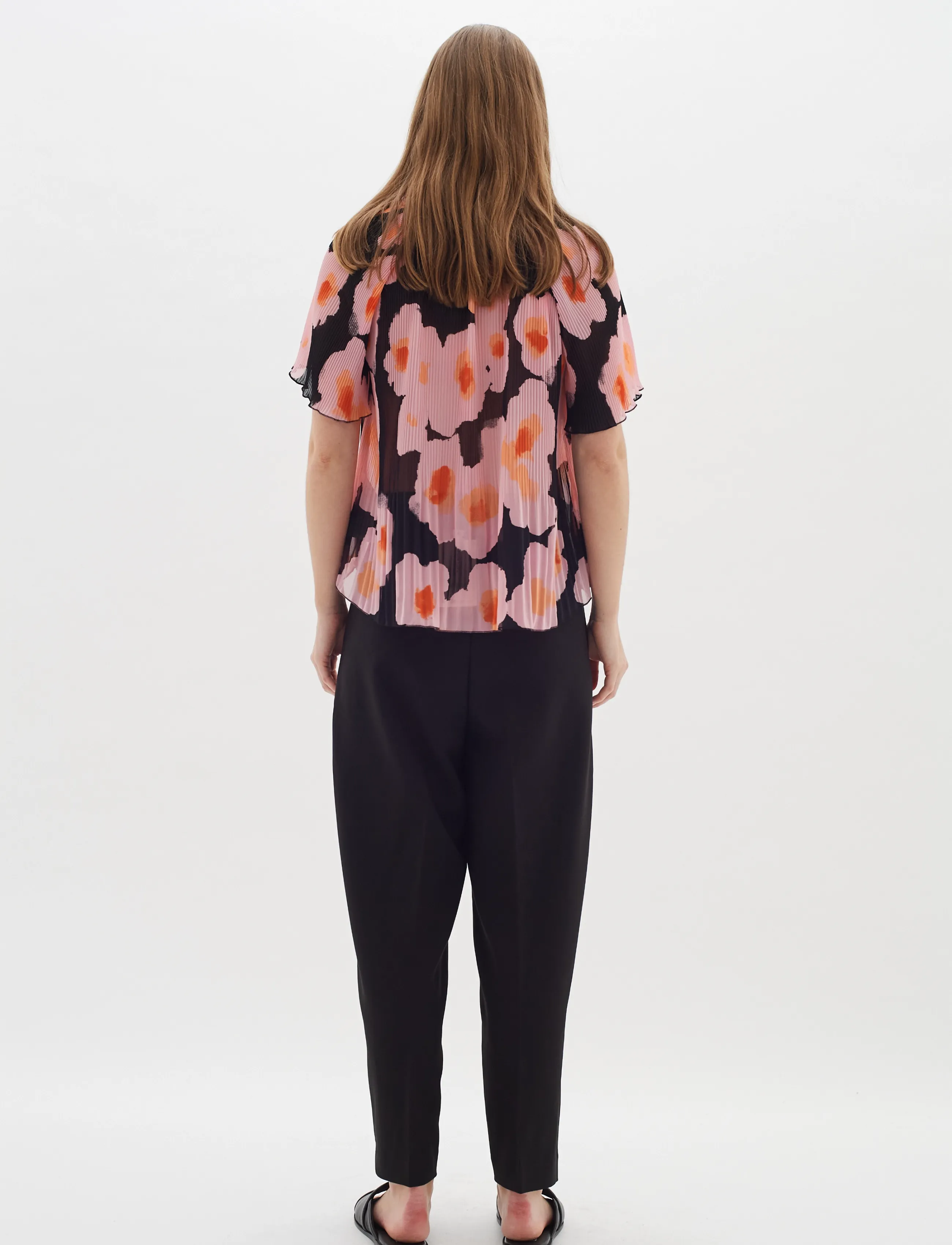 InWear - HendraIW Top - kortärmade blusar - pink poetic flower - 4