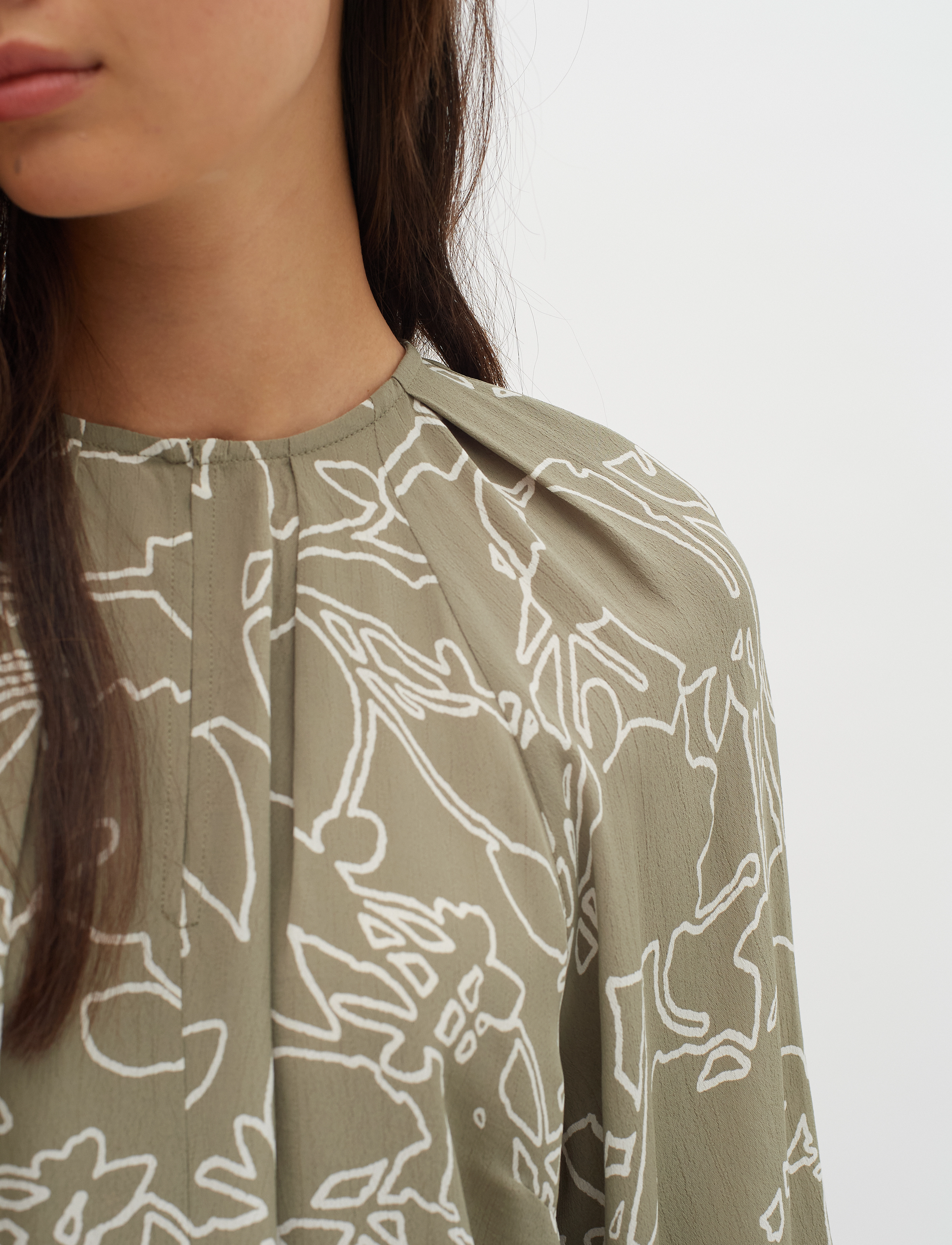 InWear - BaitiIW Blouse - langärmlige blusen - pinetree silhuette lines - 5