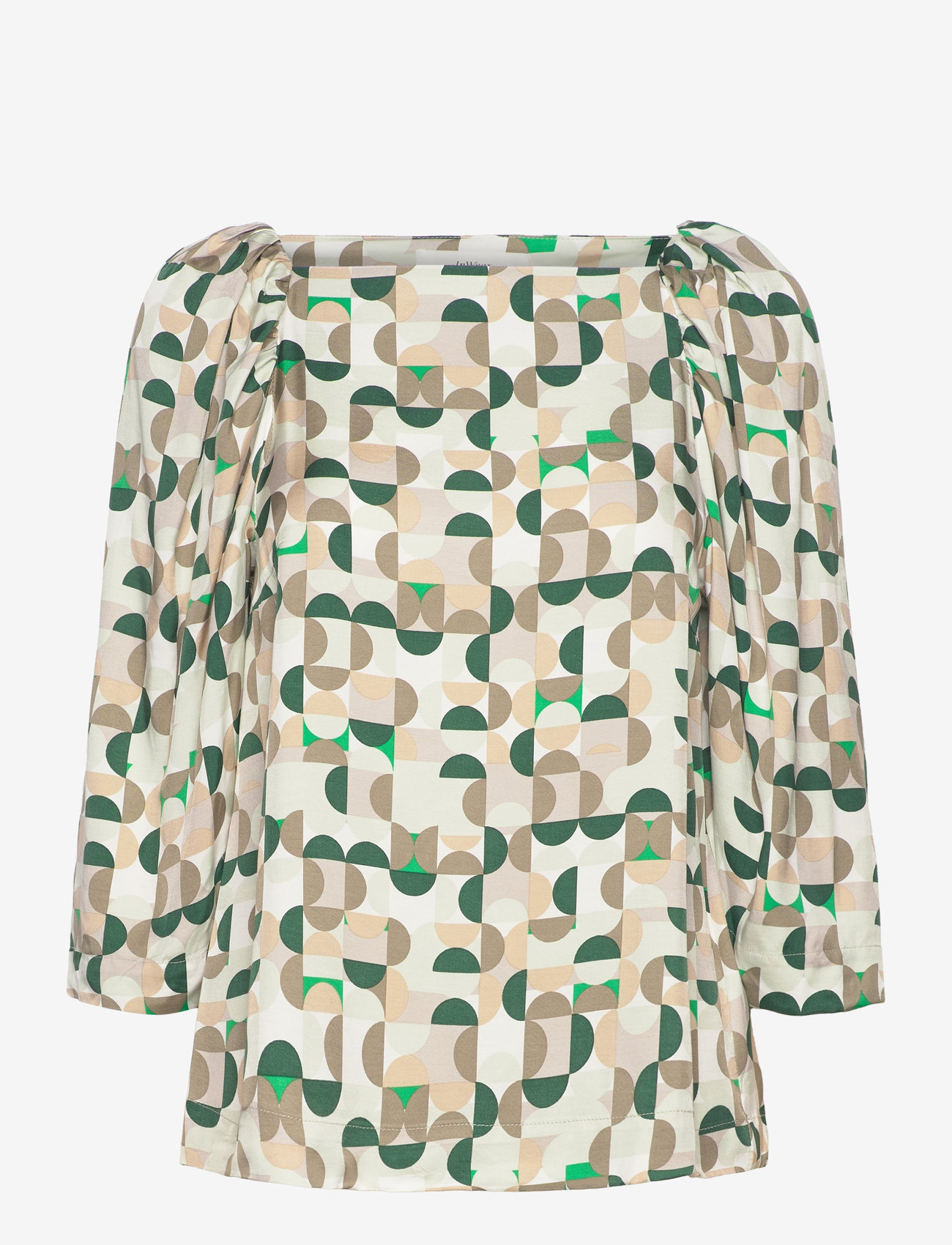 InWear - BerilIW Blouse - langærmede bluser - green geometrics - 1