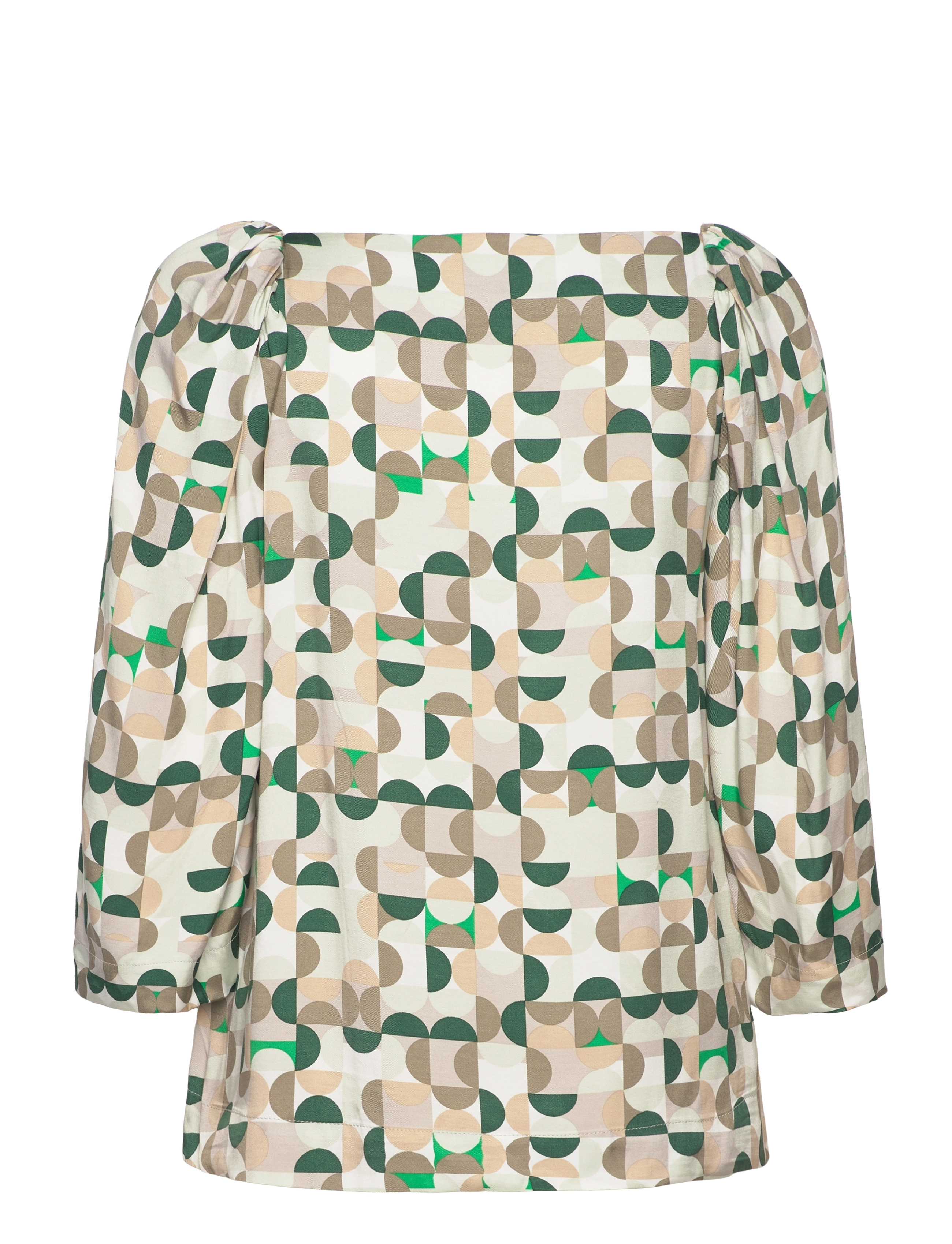 InWear - BerilIW Blouse - langærmede bluser - green geometrics - 2