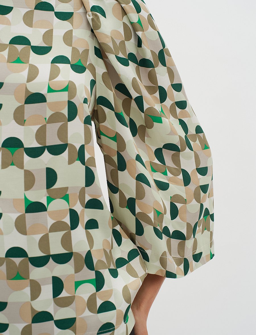 InWear - BerilIW Blouse - pitkähihaiset puserot - green geometrics - 5