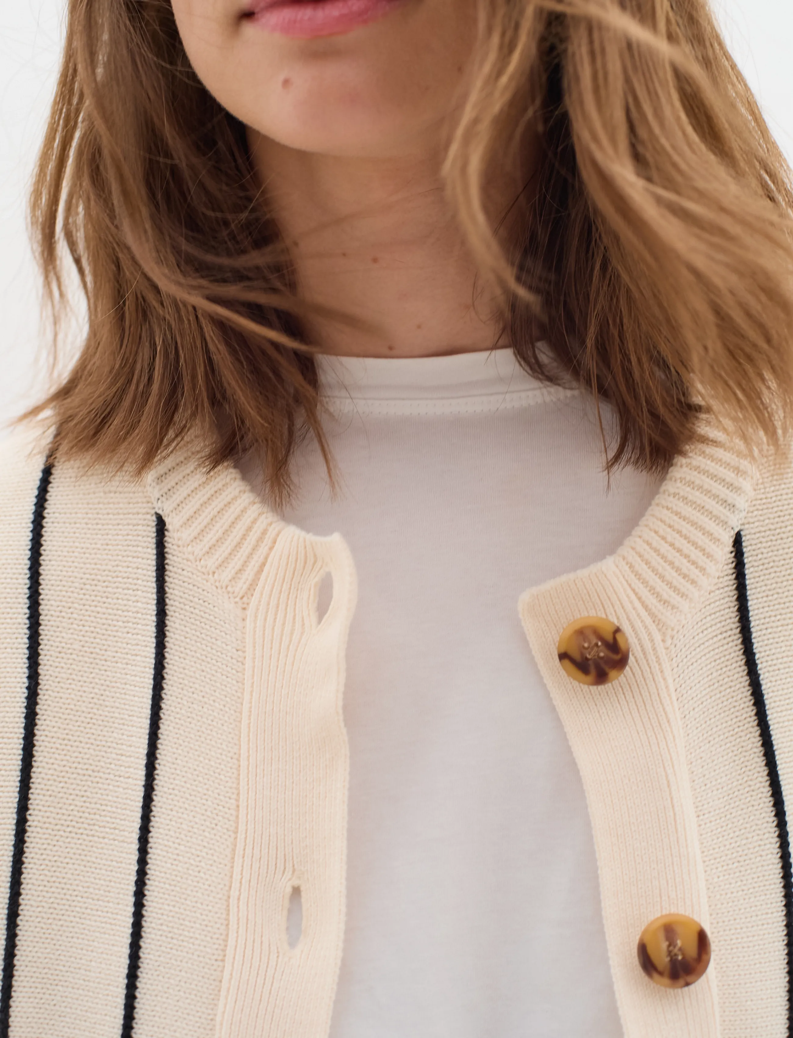 InWear PaiteIW Cardigan - Fødselsdag - WHISPER WHITE / cream