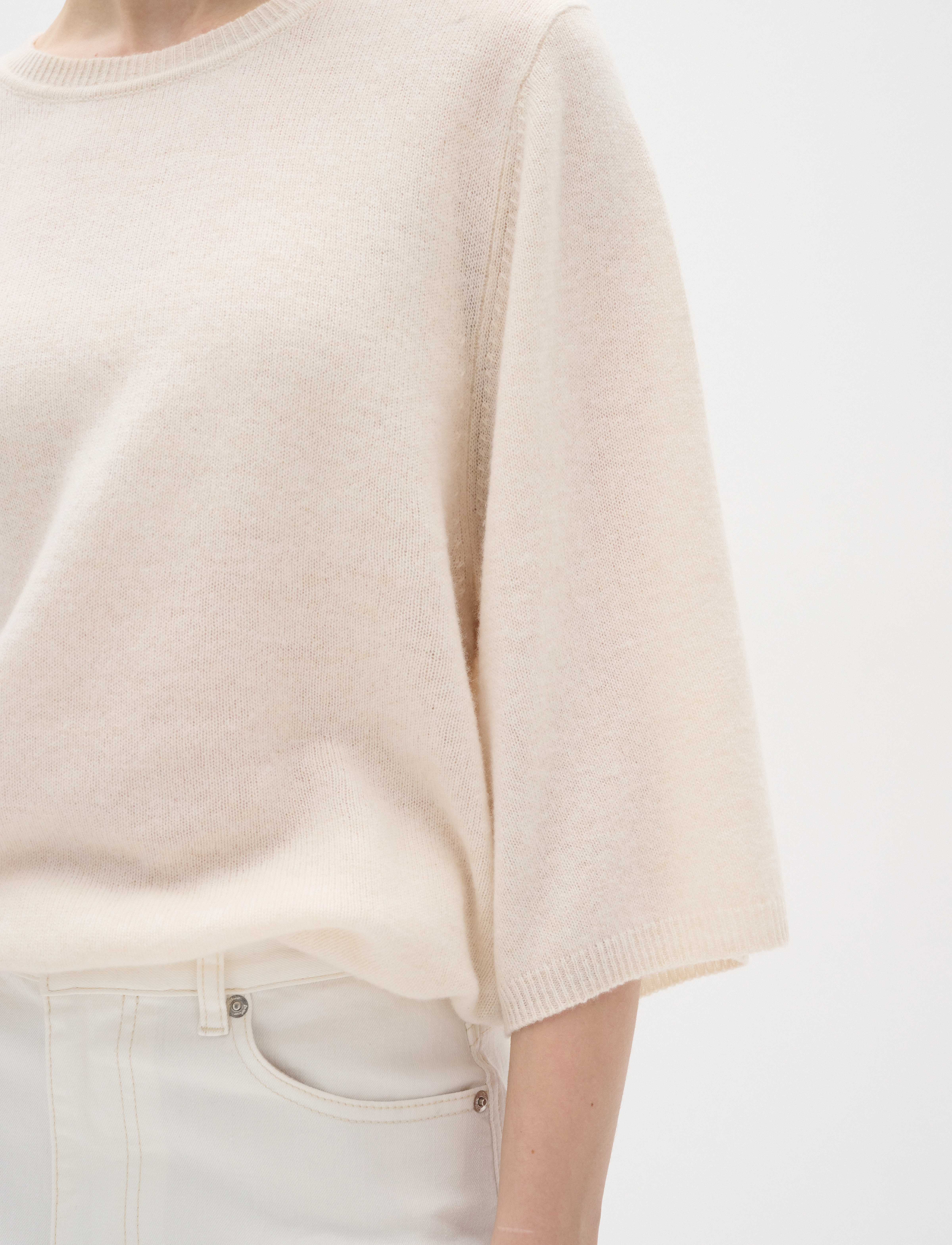 InWear - MonikaIW Oversize Tshirt - whisper white melange - 5