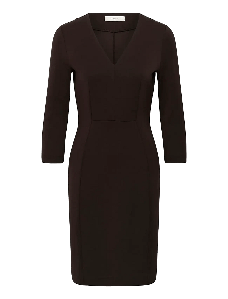 InWear - PannieIW Fitted Dress - bodycon dresses - chocolate brown - 1