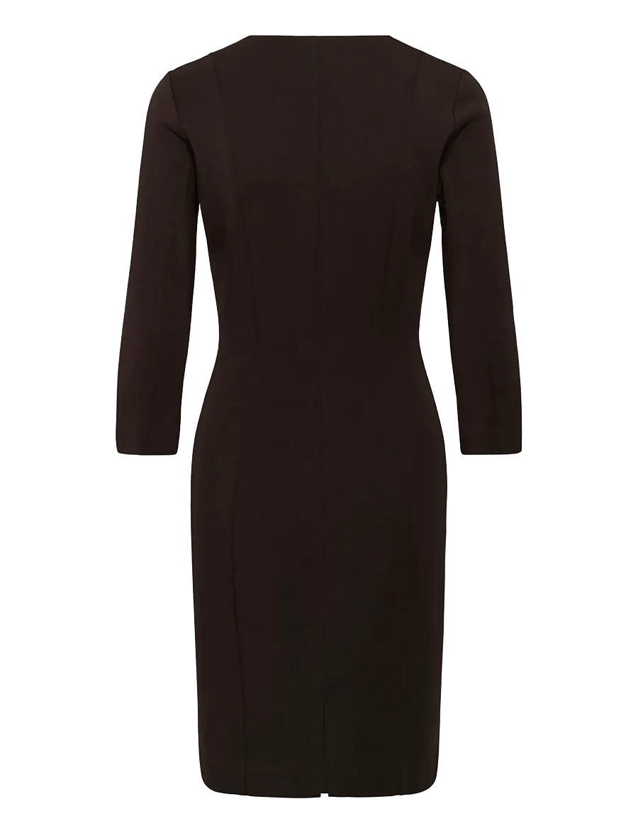 InWear - PannieIW Fitted Dress - bodycon dresses - chocolate brown - 2