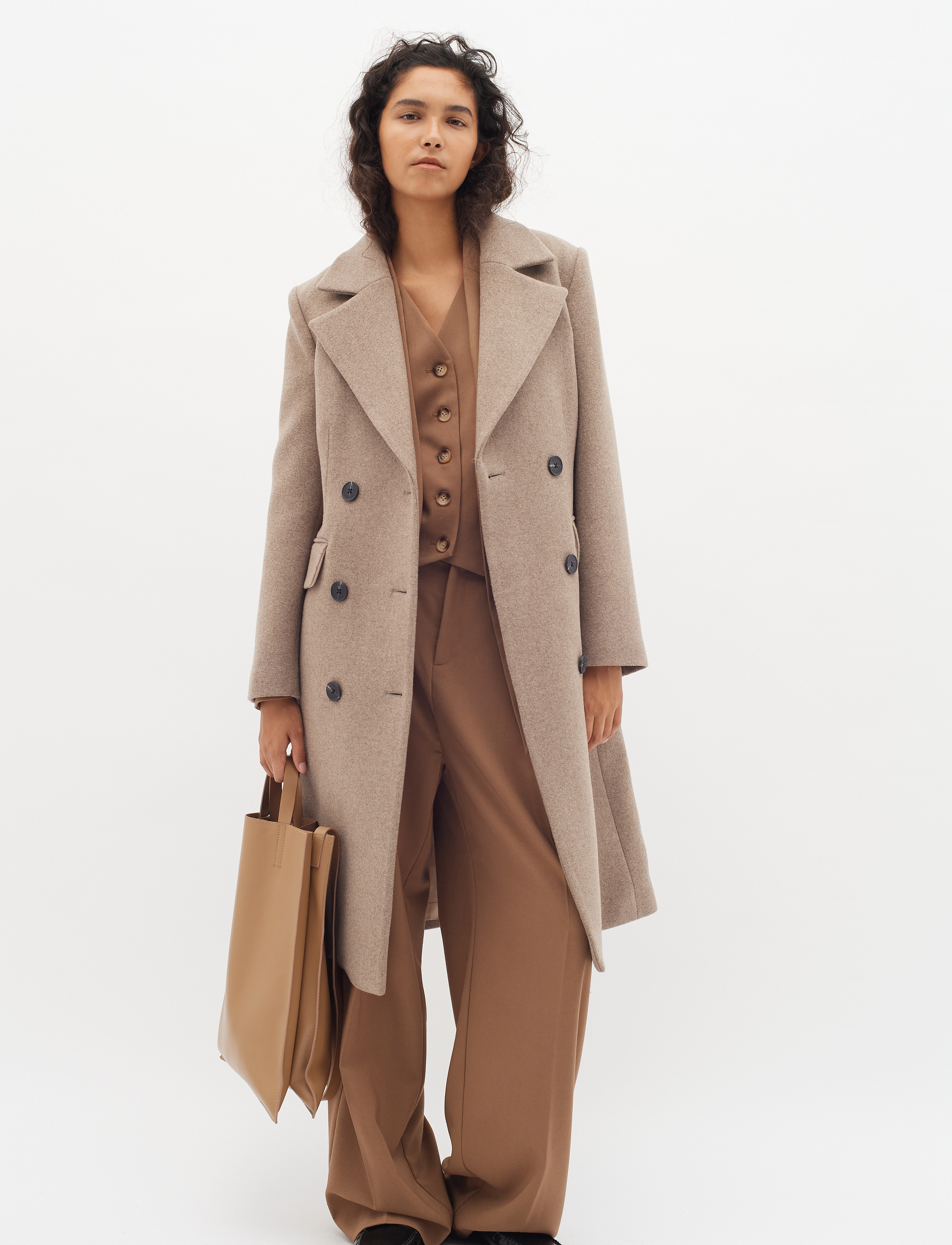InWear - ThoraIW Lapel Coat - sandy grey melange - 3