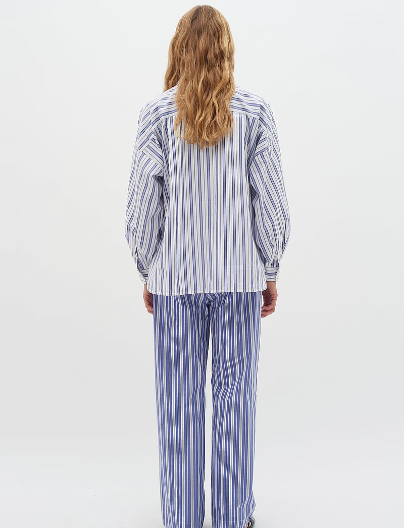 InWear - LulaIW Blouse - pikkade varrukatega särgid - blue narrow stripe - 4
