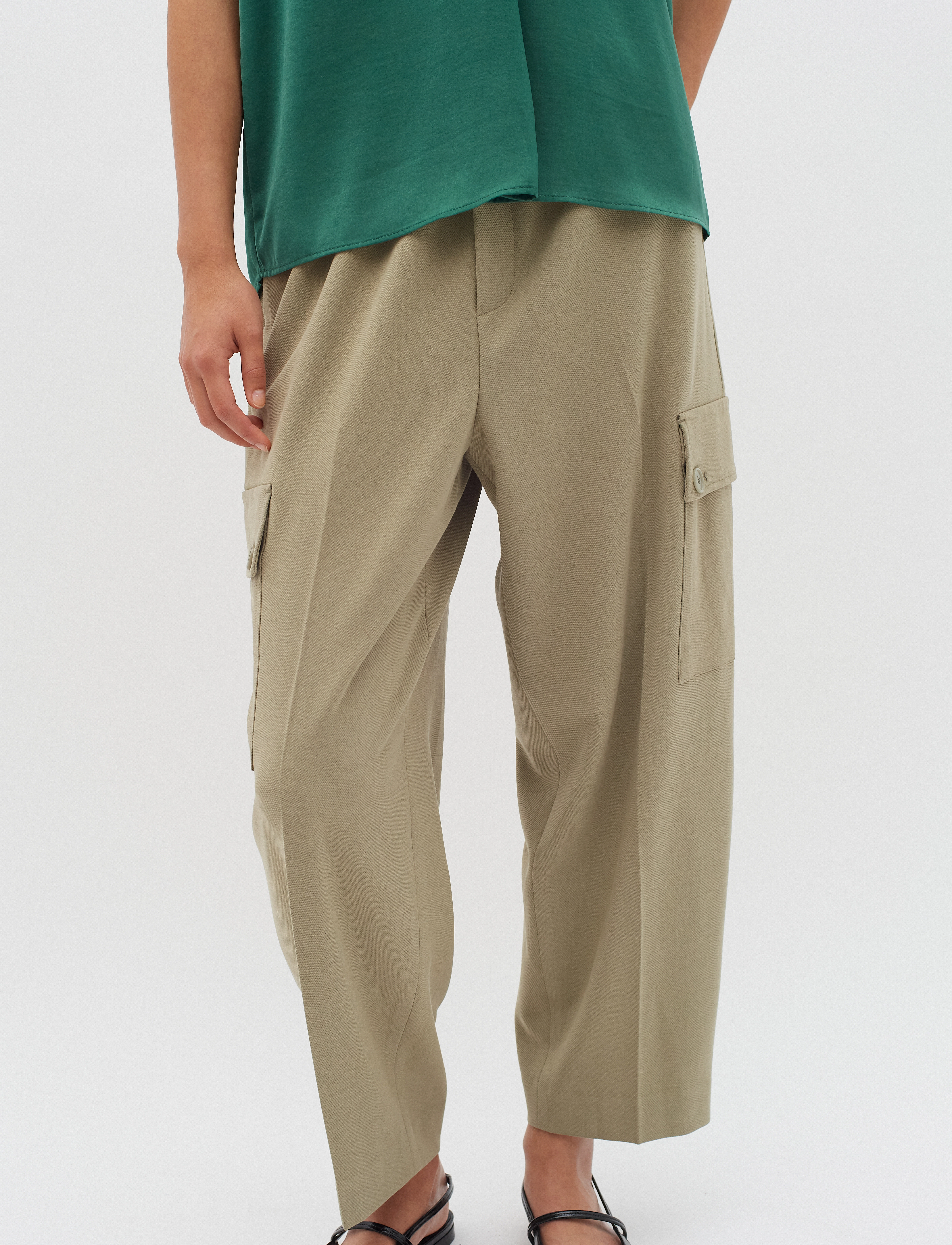 InWear TeoneIW Pant - Bukser - PINETREE / khaki/green