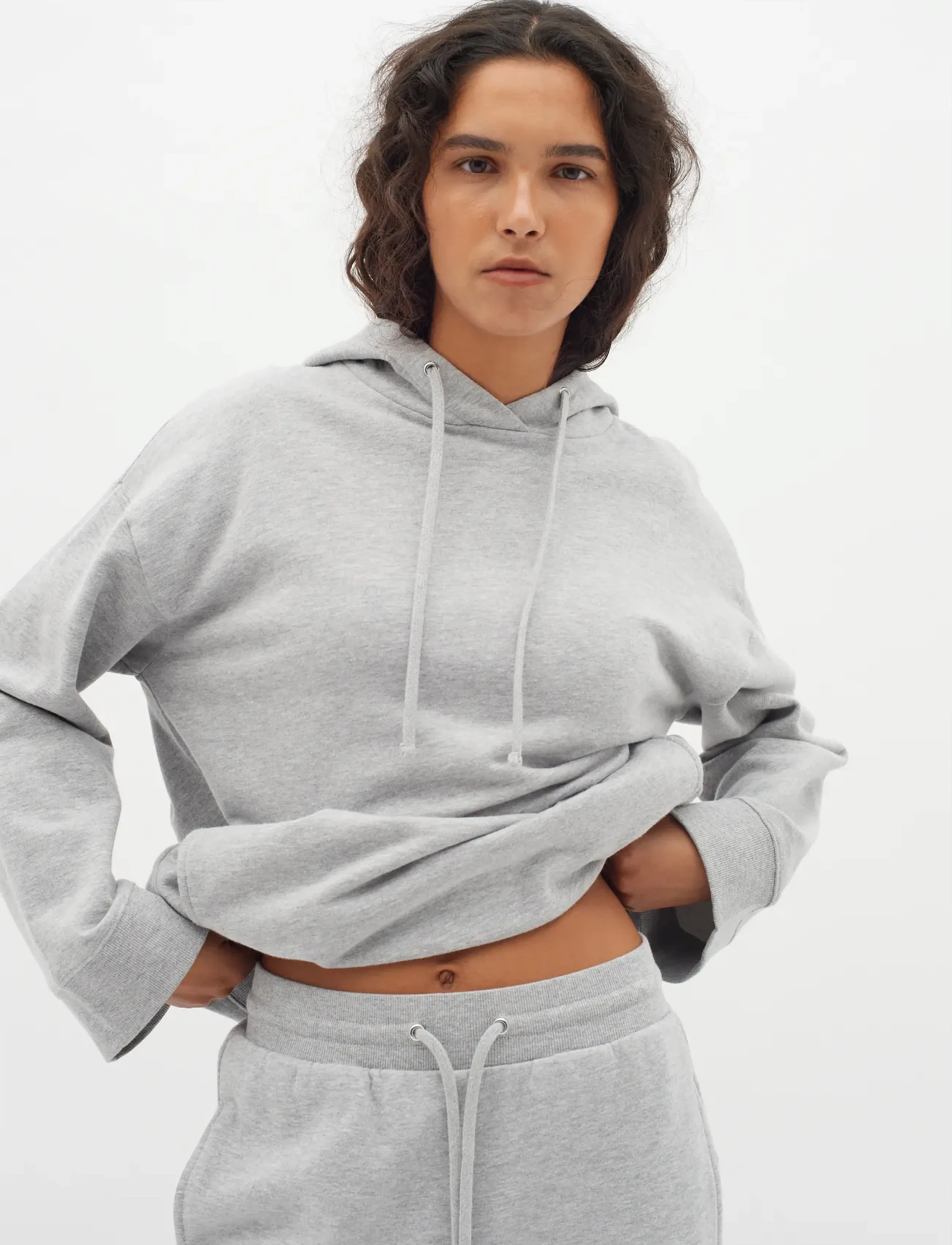 InWear Lane Iw Base Hoodie, Kvinder, Basic Hættetrøje, Grå, Str: XXS