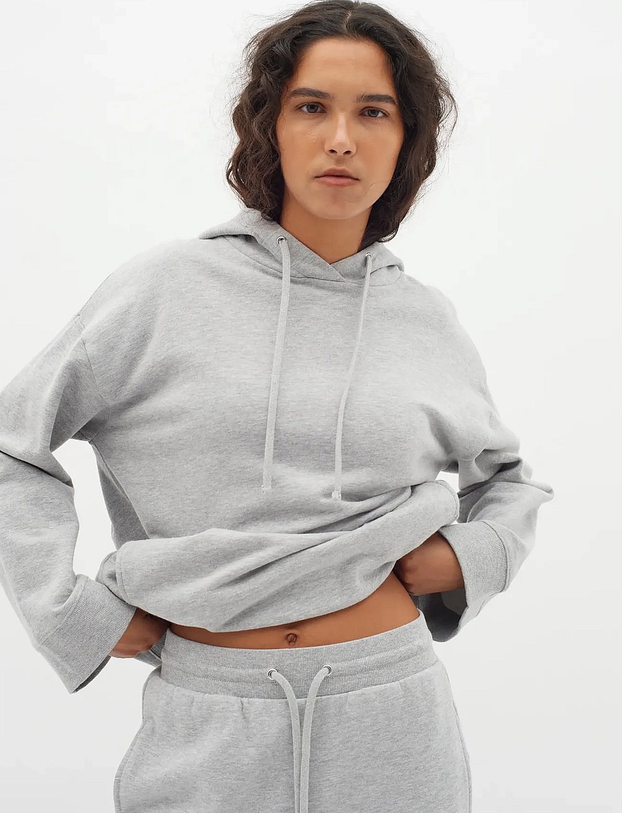 InWear - Lane IW Base Hoodie - kapuutsiga pusad - light grey melange - 0