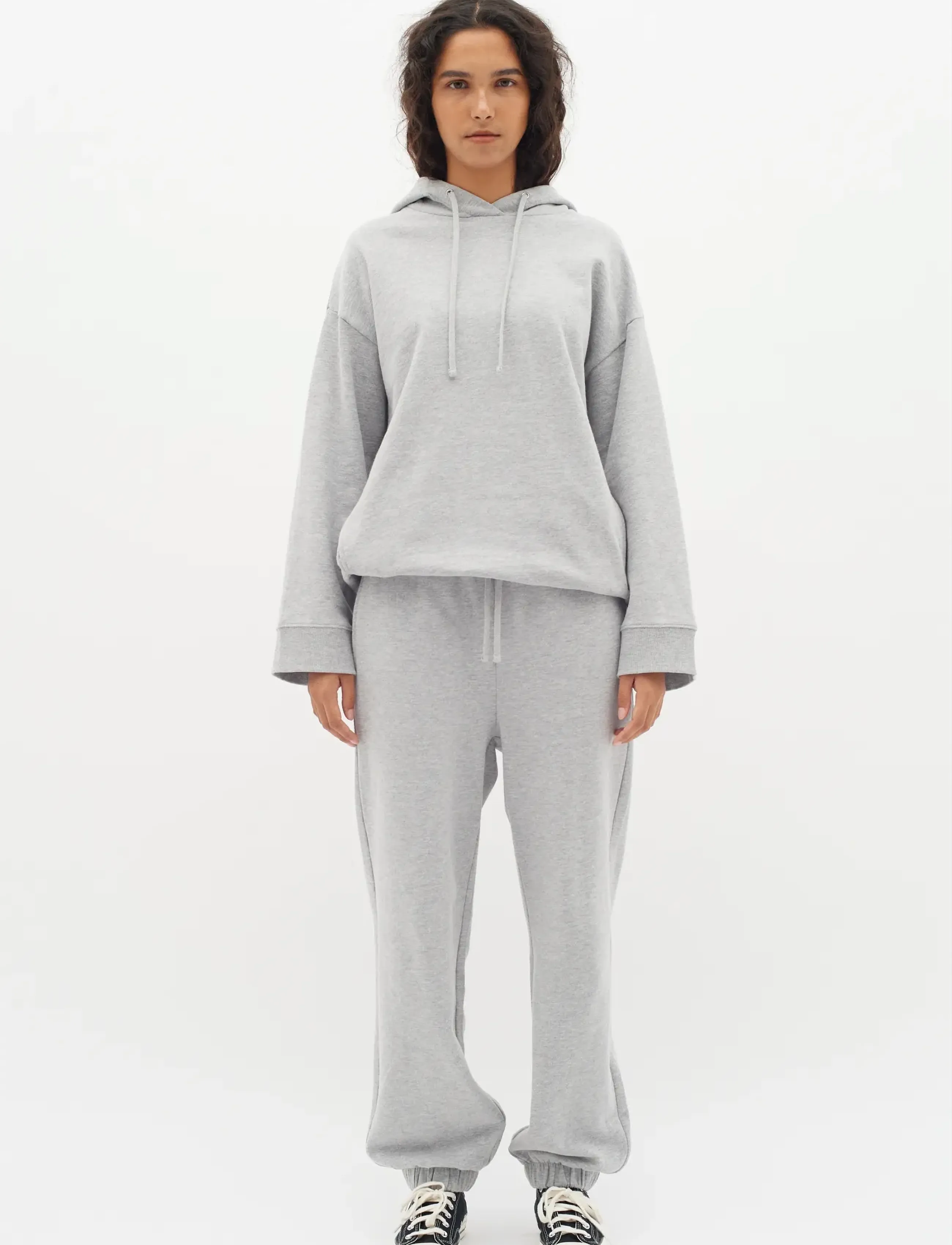 InWear - Lane IW Base Hoodie - hættetrøjer - light grey melange - 3