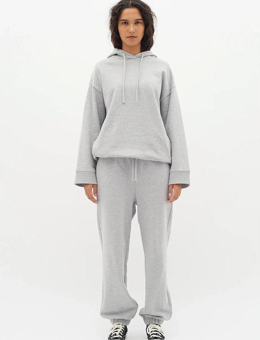 InWear - Lane IW Base Hoodie - kapuutsiga pusad - light grey melange - 3