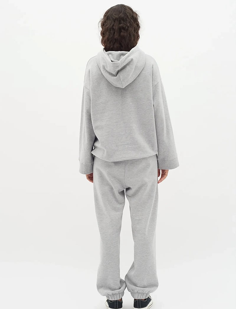 InWear - Lane IW Base Hoodie - kapuutsiga dressipluusid - light grey melange - 4
