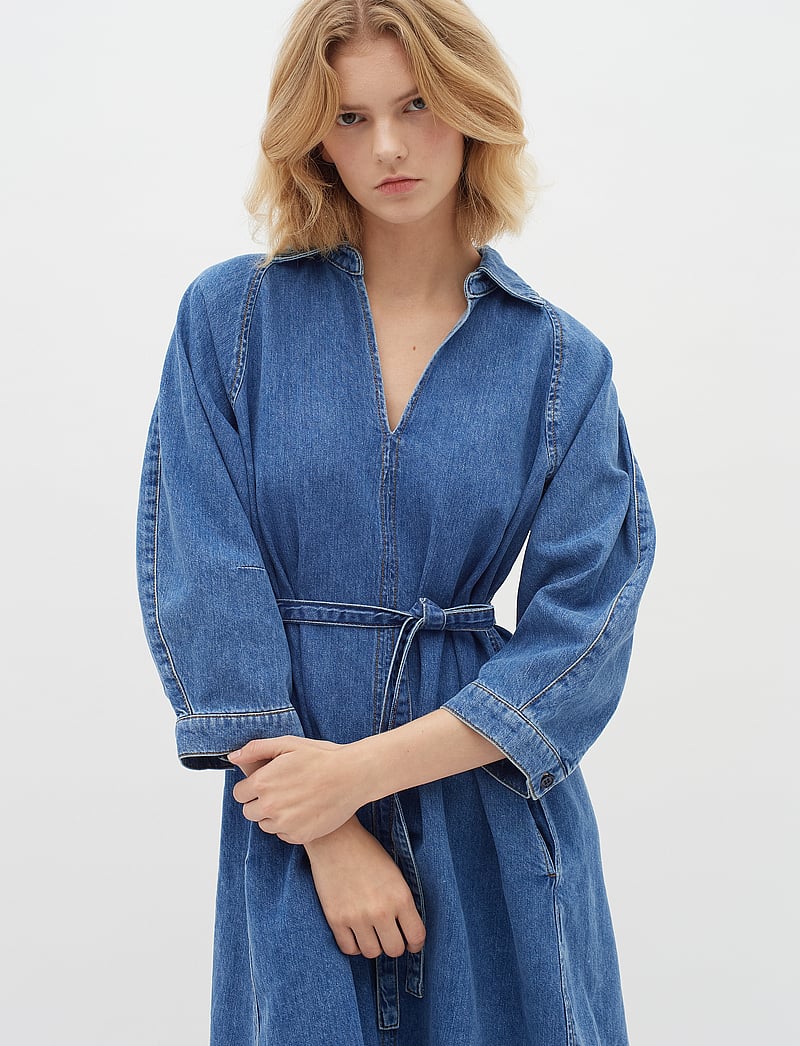 InWear - Liva Short Dress - denimkjoler - medium blue - 0