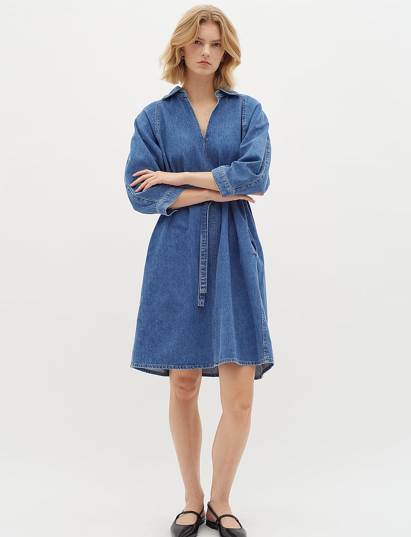 InWear - Liva Short Dress - denimkjoler - medium blue - 3