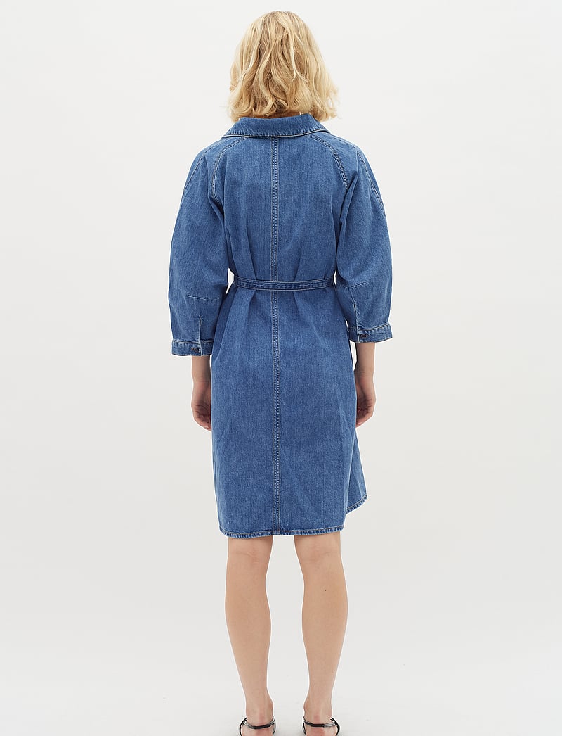 InWear - Liva Short Dress - denimkjoler - medium blue - 4