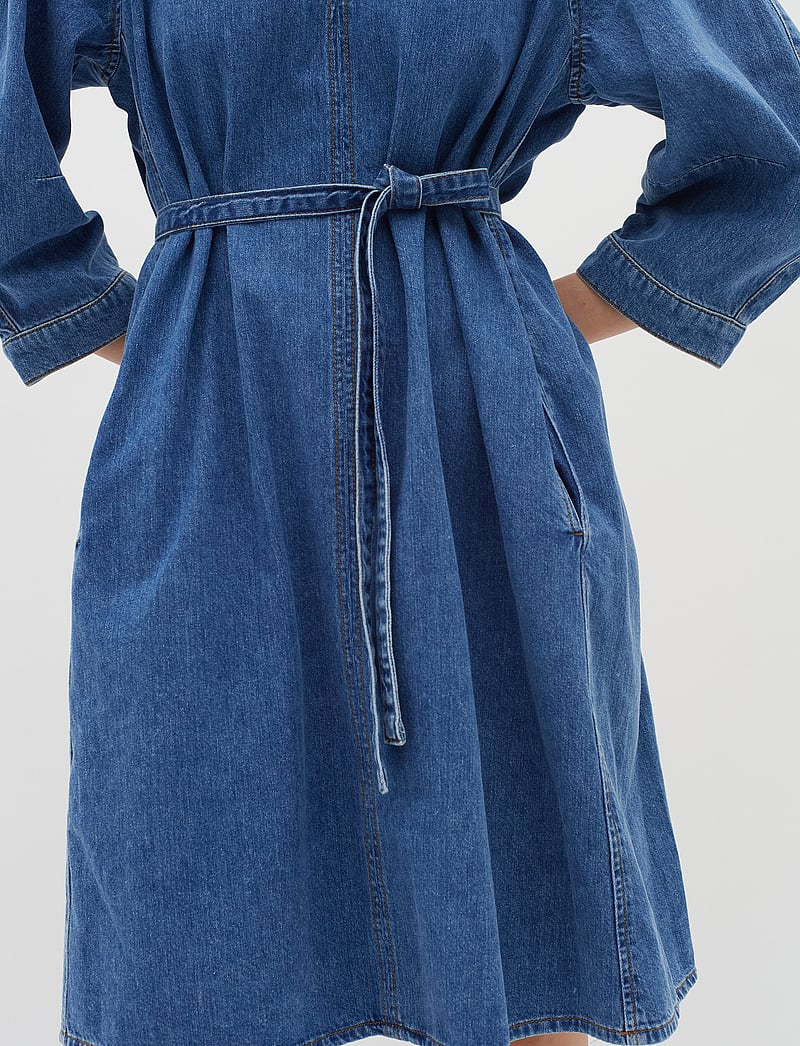 InWear - Liva Short Dress - denimkjoler - medium blue - 5