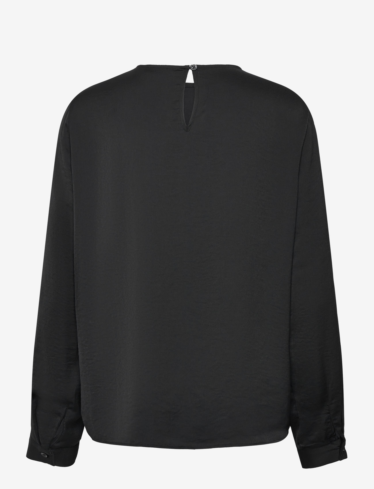 InWear - DotaIW Pleat Blouse - langærmede bluser - black - 2