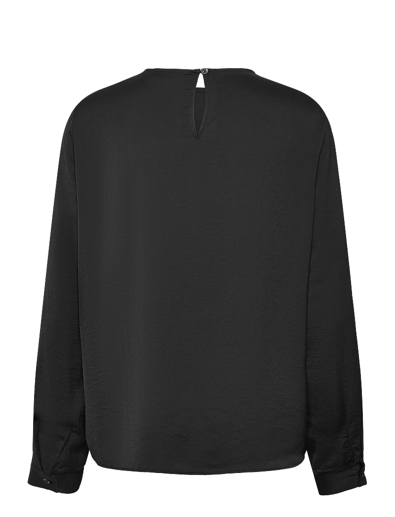 InWear - DotaIW Pleat Blouse - langærmede bluser - black - 2