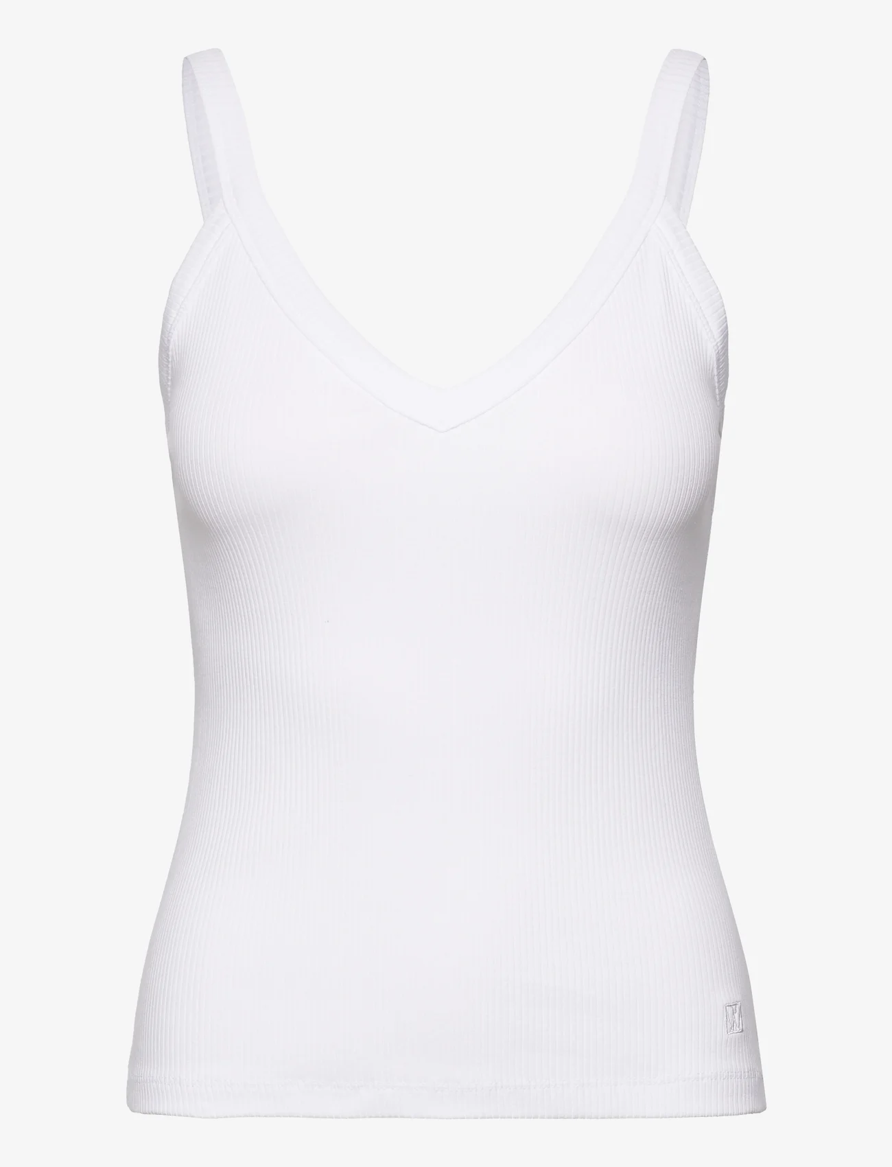 InWear - DagnaIW v-top - sleeveless tops - pure white - 1