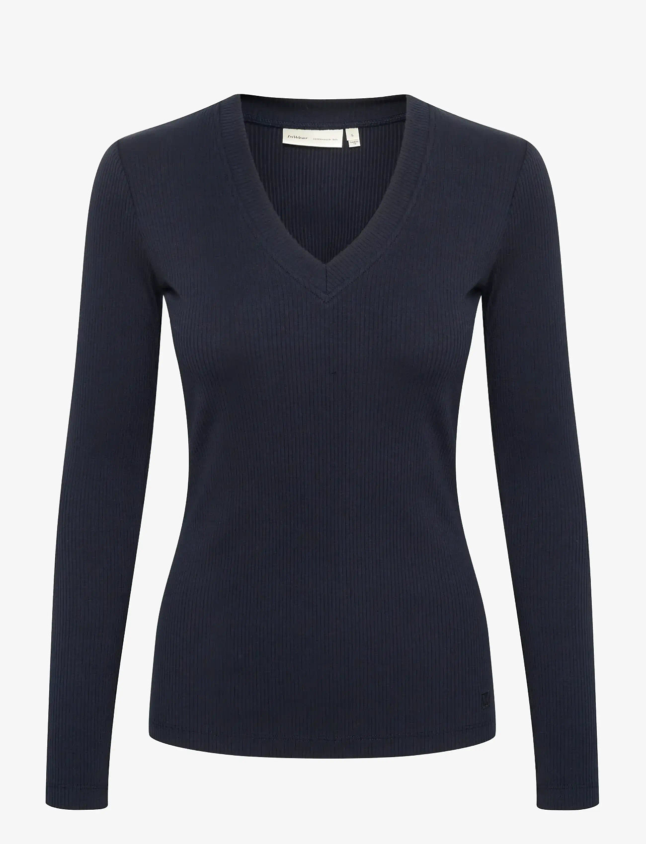 InWear - DagnaIW V-Neck LS - langärmlige tops - marine blue - 1