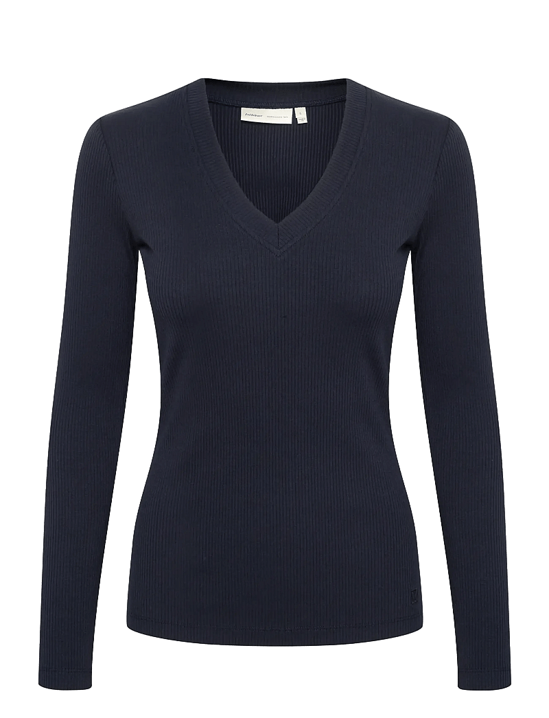 InWear - DagnaIW V-Neck LS - langärmlige tops - marine blue - 1