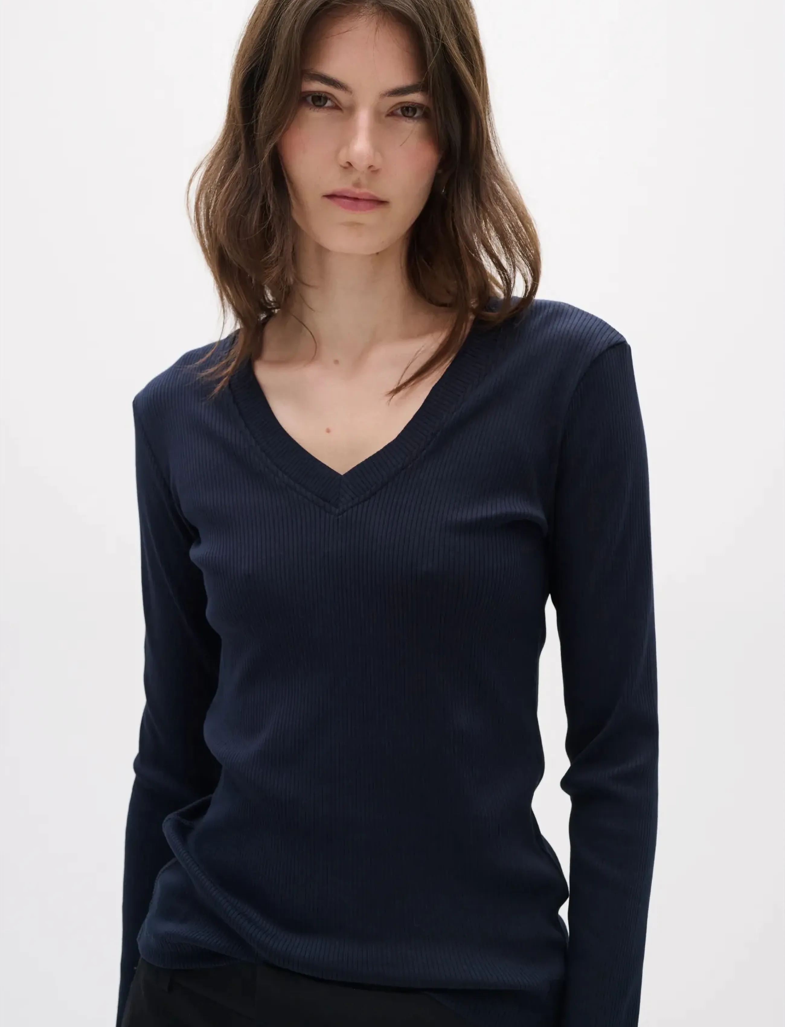 InWear DagnaIW V-Neck LS - Långärmade toppar - MARINE BLUE / navy
