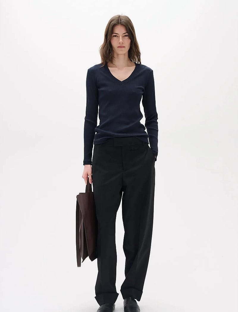 InWear - DagnaIW V-Neck LS - langärmlige tops - marine blue - 3