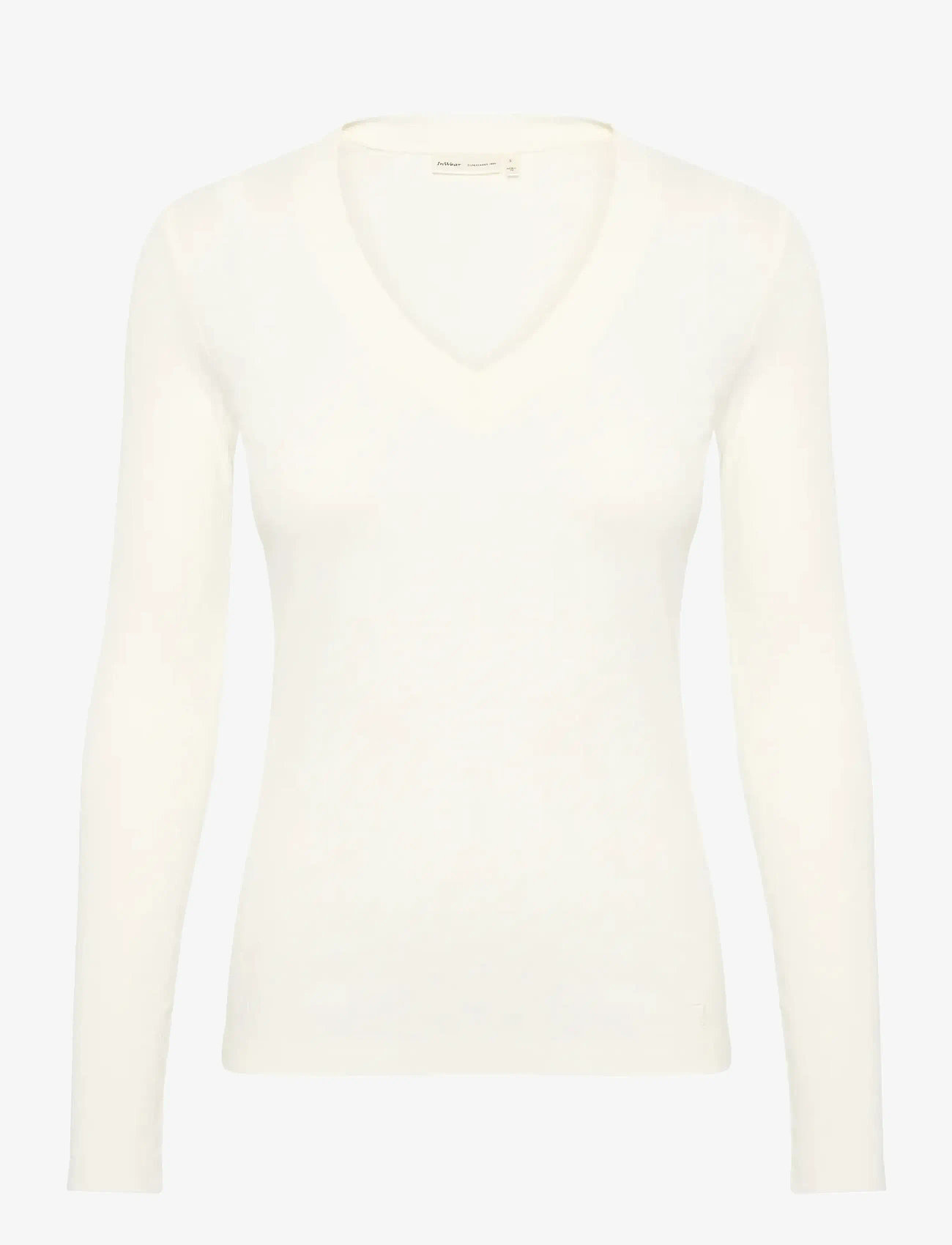 InWear - DagnaIW V-Neck LS - pikkade varrukatega alussärgid - whisper white - 1