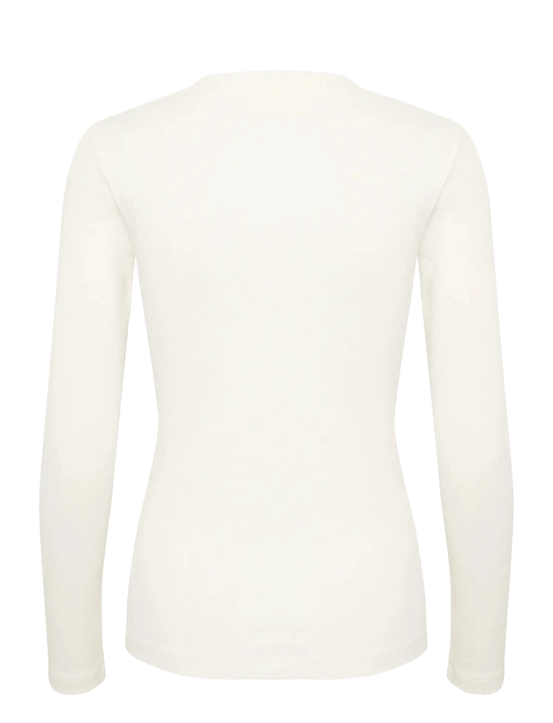 InWear - DagnaIW V-Neck LS - pikkade varrukatega alussärgid - whisper white - 2