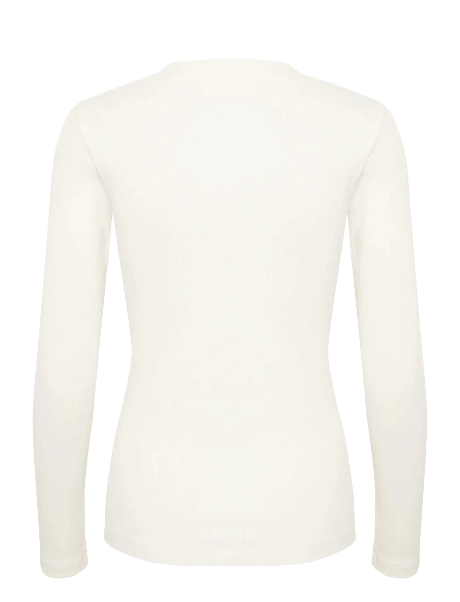 InWear - DagnaIW V-Neck LS - langärmlige tops - whisper white - 2