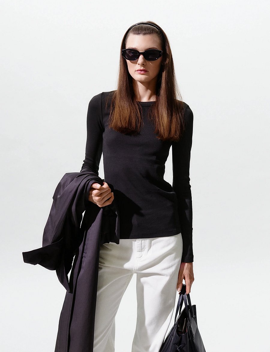 InWear - LolahIW Base LS - langärmlige tops - black - 0
