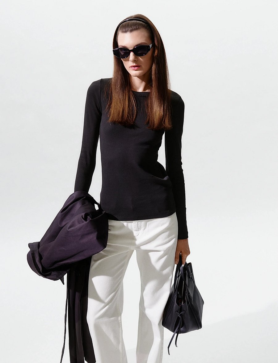 InWear - LolahIW Base LS - langärmlige tops - black - 4