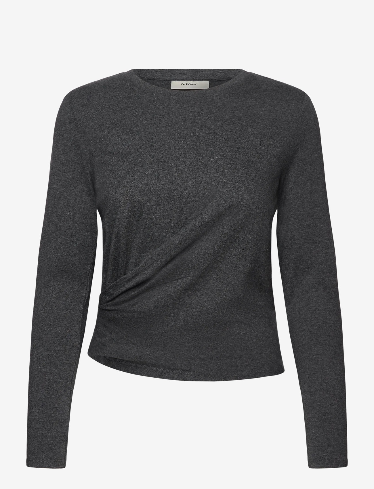 InWear - CollenIW LS - topi ar garām piedurknēm - dark grey melange - 0