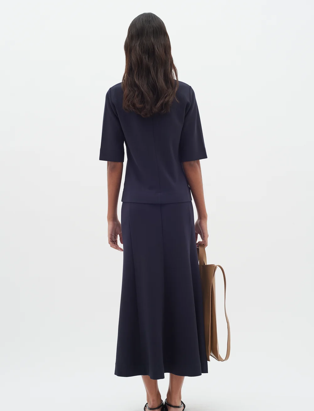 InWear - CocentIW Skirt - midi kjolar - marine blue - 4