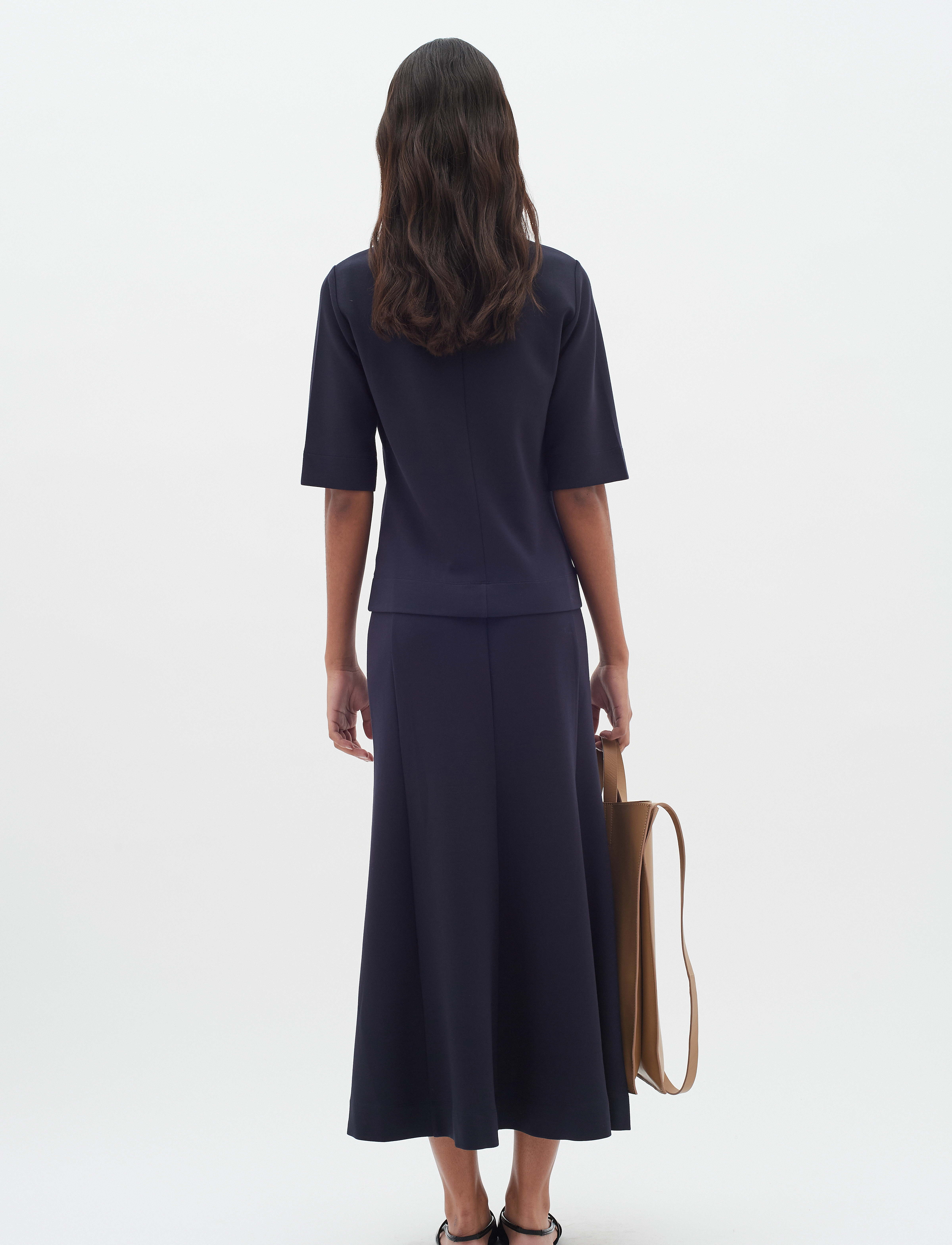 InWear - CocentIW Skirt - midi skirts - marine blue - 4