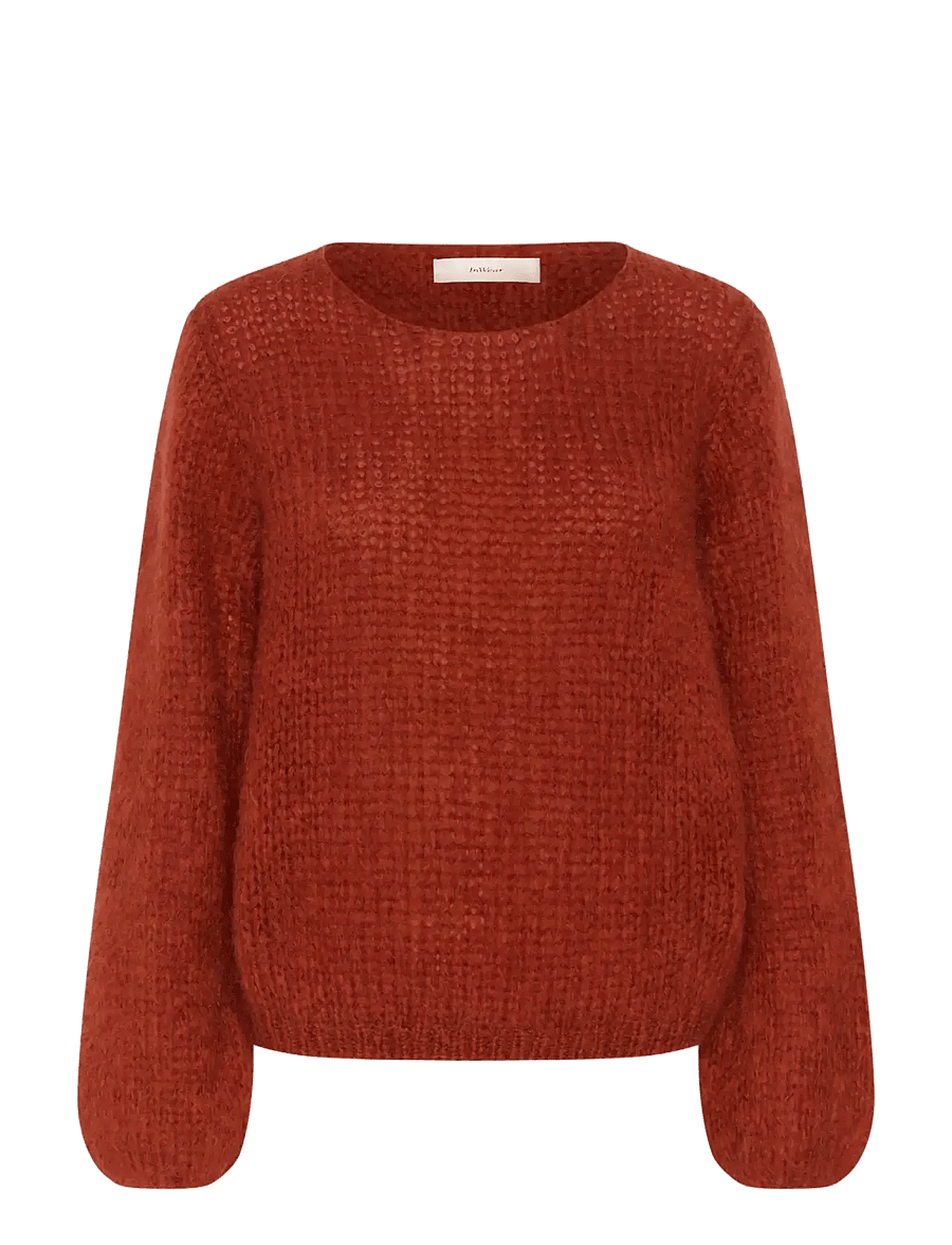 InWear - JetraIW Pullover - striktrøjer - red ochre - 1