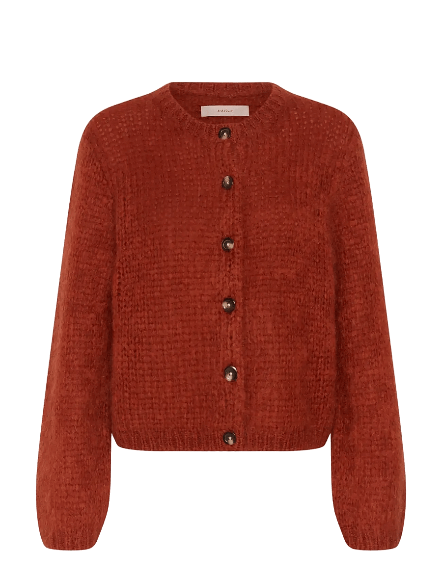 InWear - JetraIW Cardigan - strickjacken - red ochre - 0